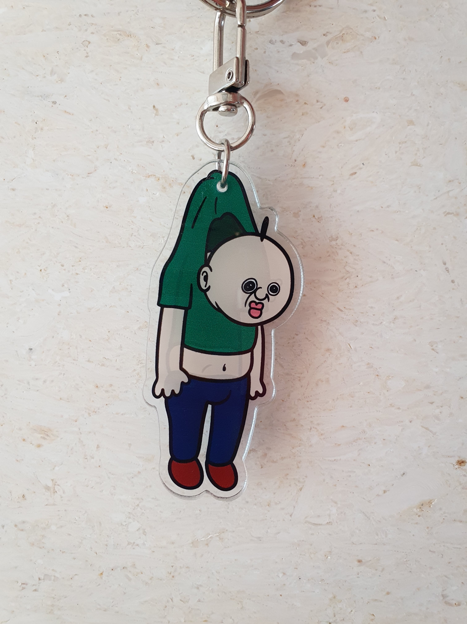 Bbangbbang Hanging Acrylic Keyring 착용 스타일 - 1
