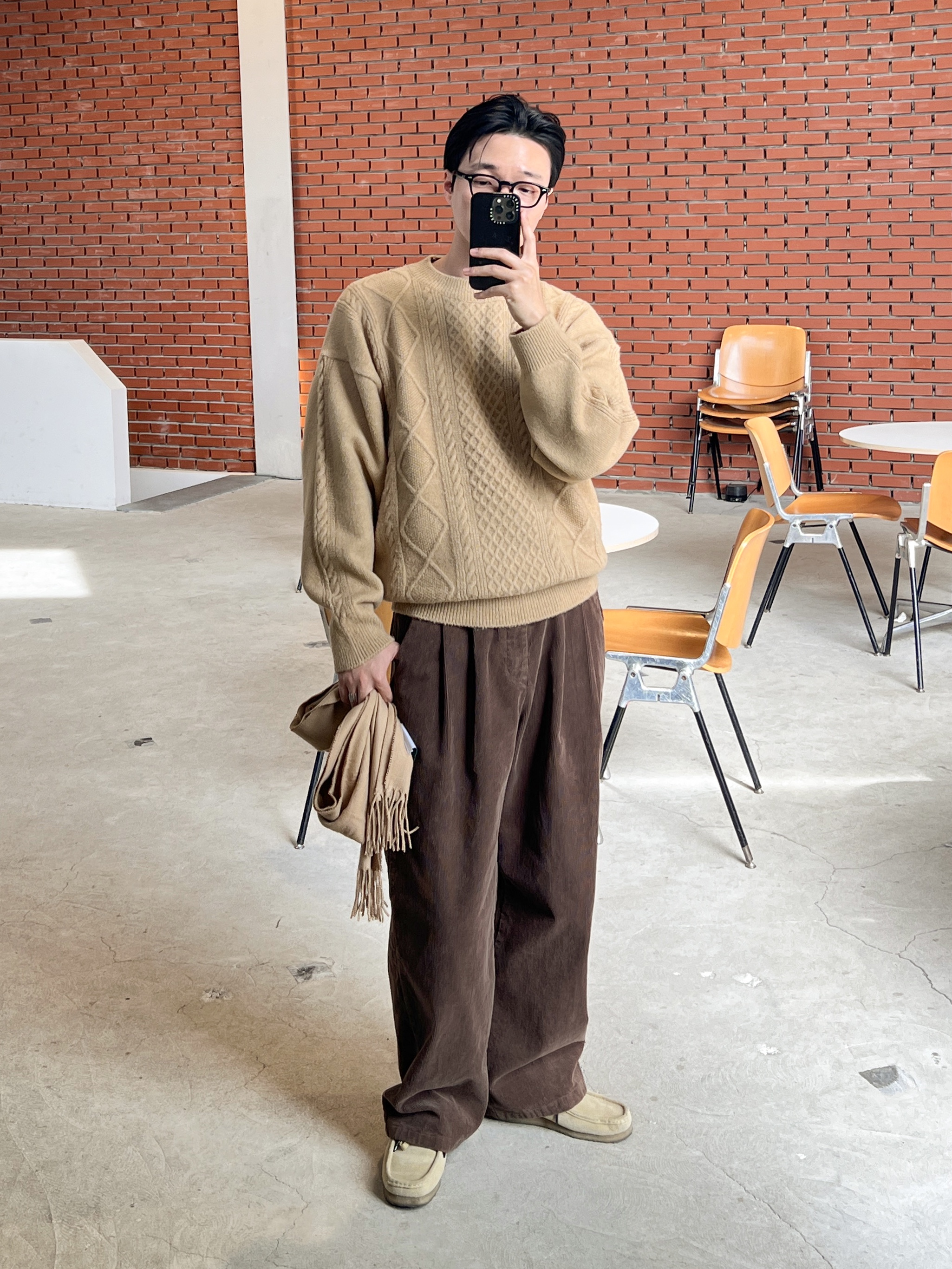 Clarks Wallabee Maple Suede 착용 스타일