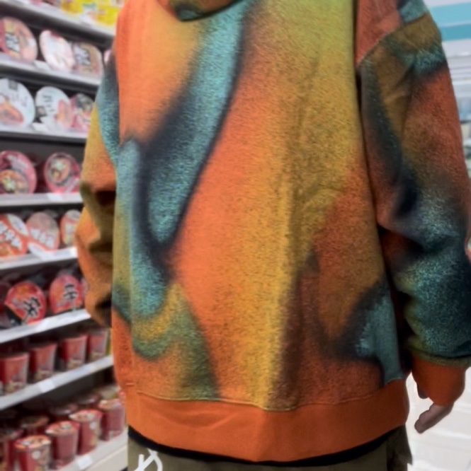 Nike ACG Therma-Fit Tuff Fleece Graphic Pullover Hoodie Team Orange 착용 스타일 - 2