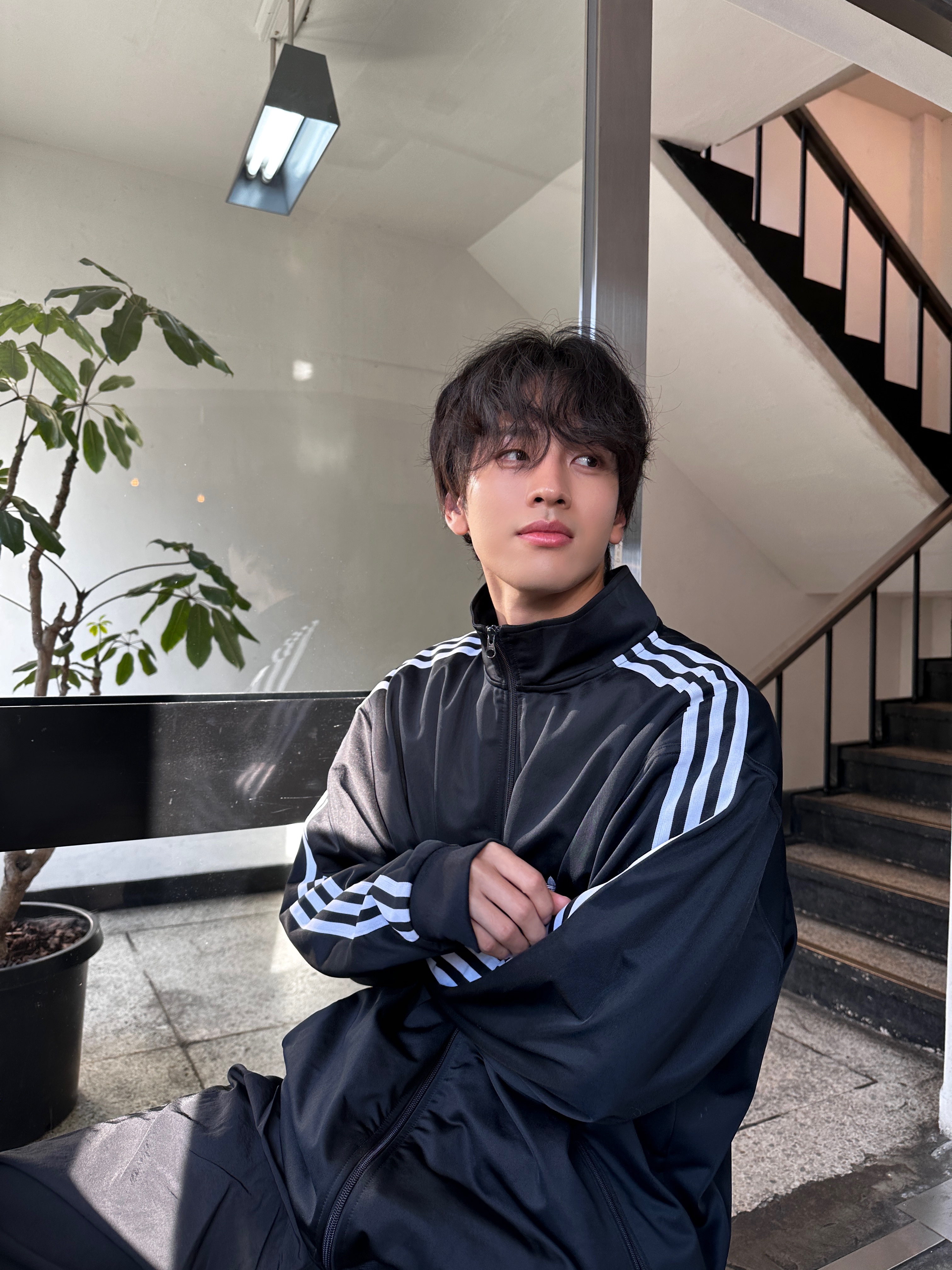 Adidas Originals Beckenbauer Track Jacket Black - KR Sizing 착용 스타일 - 1