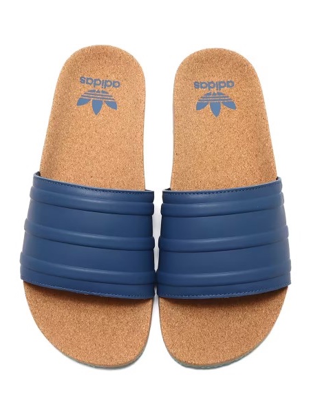 Adidas Adilette Premium Slide Night Indigo 착용 스타일
