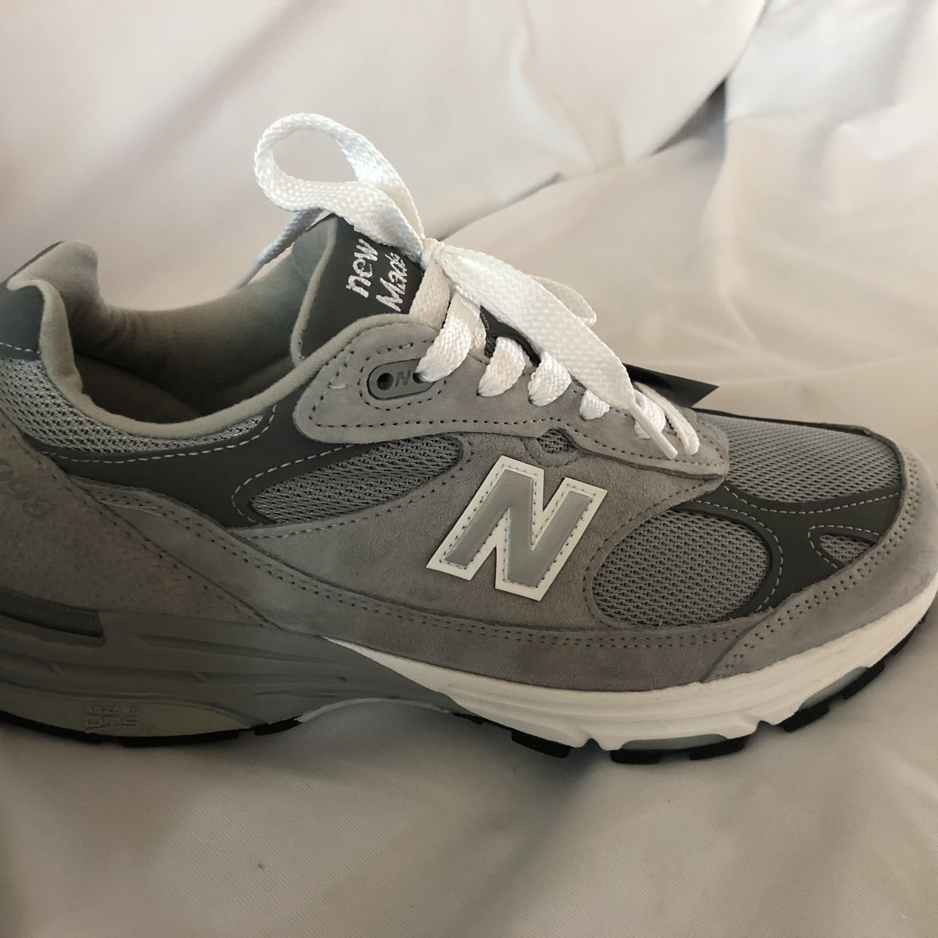 New Balance 993 Made in USA Grey - D Standard 착용 스타일 - 2