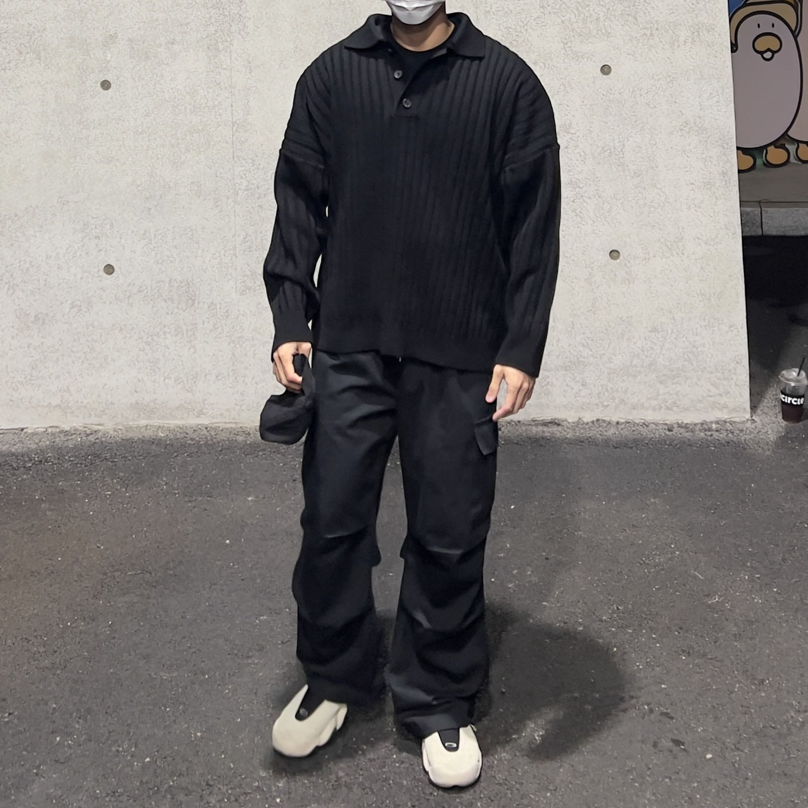 Oakley Factory Team x Brain Dead Flesh Milk Black 착용 스타일 - 3