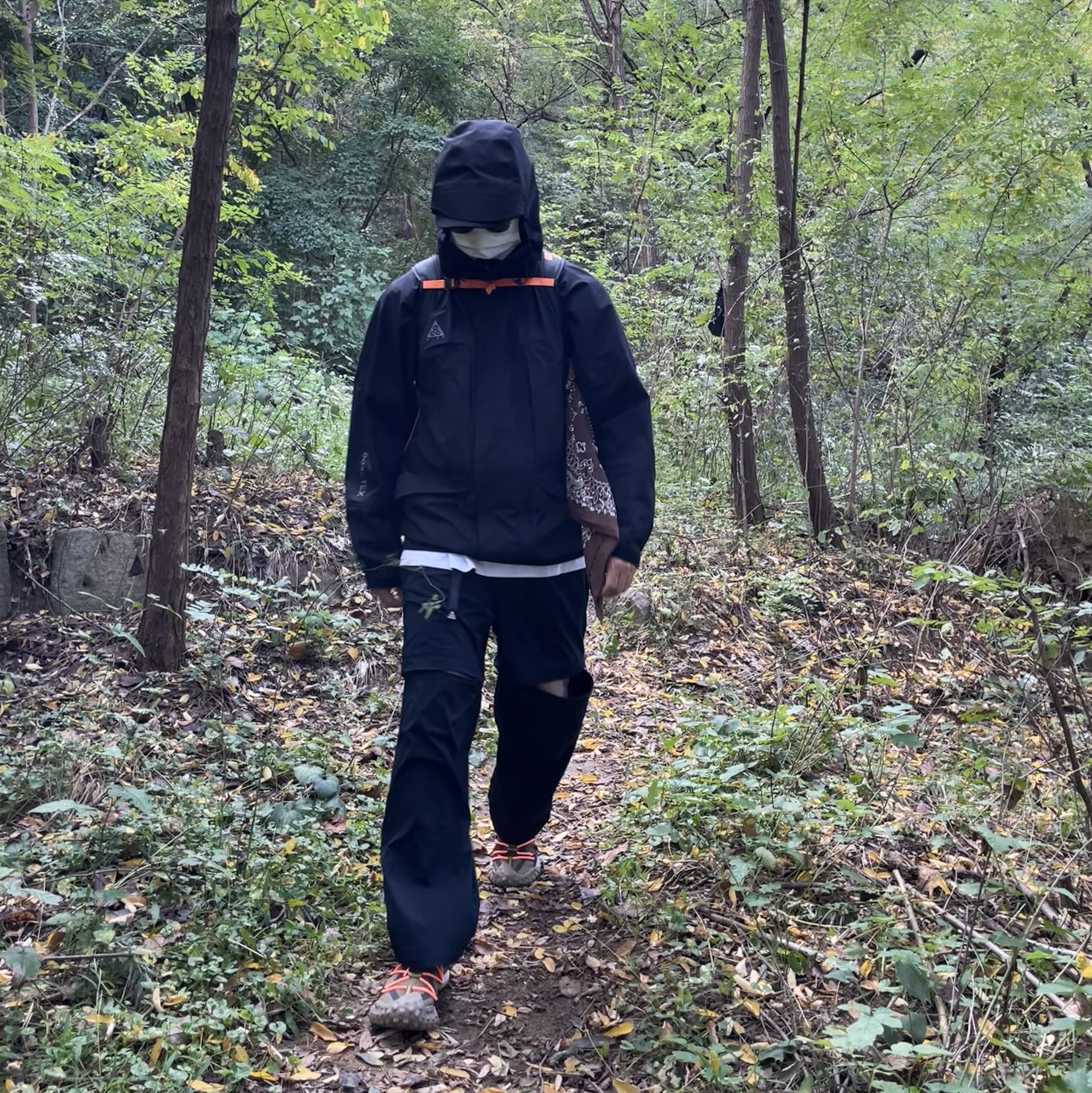 Nike ACG Mountain Fly Low Gore-Tex SE Hazel Rush, Nike ACG Zip-Off Trail Pants Black - Asia 착용 스타일