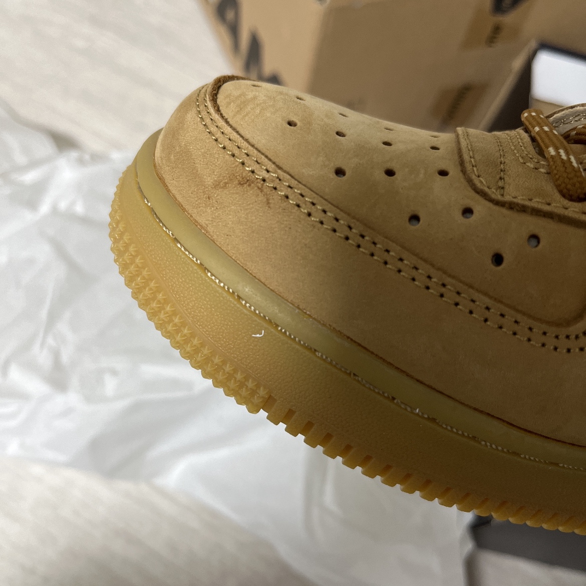 Nike Air Force 1 '07 WB Flax 착용 스타일 - 1