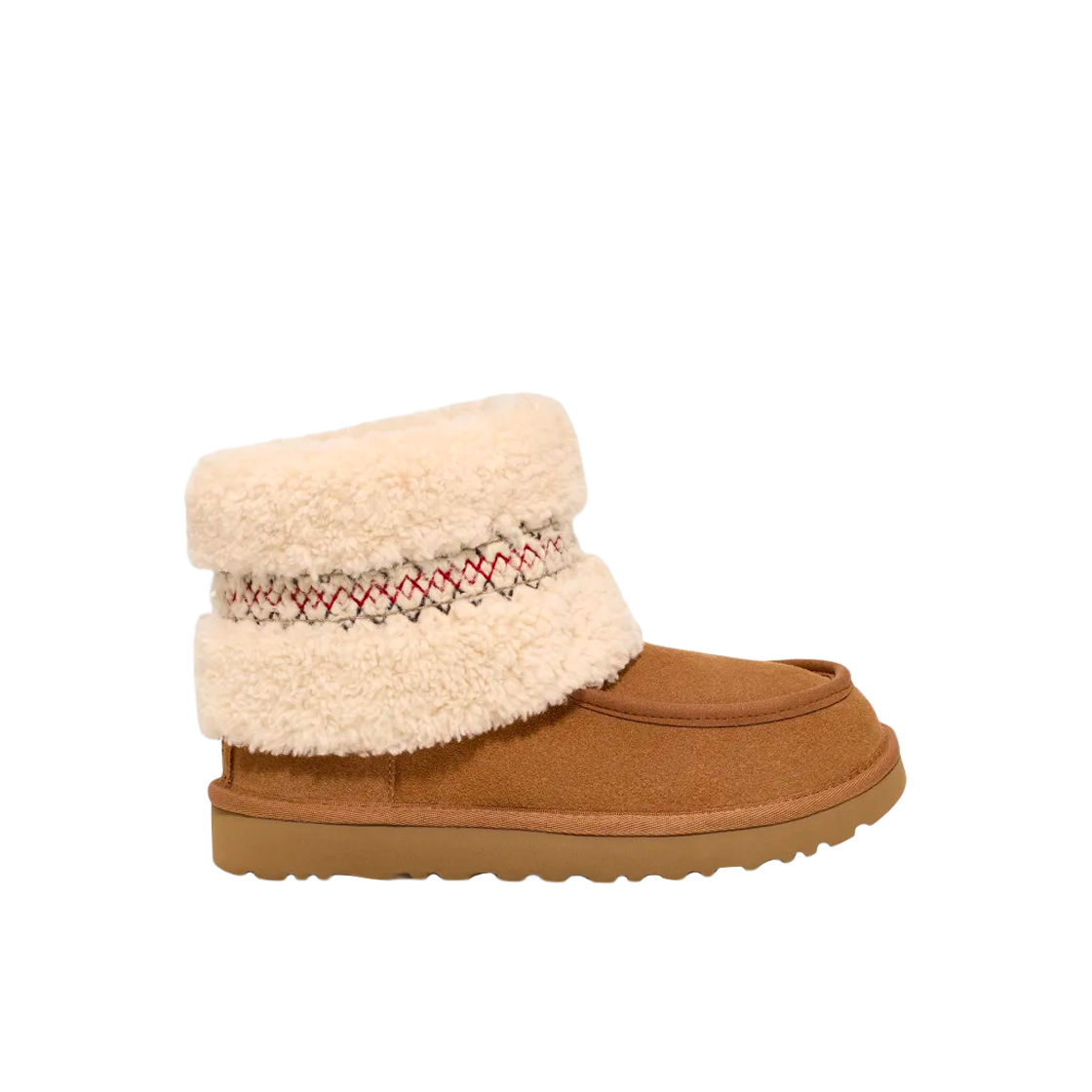 (W) 어그 미니 브레이드 부츠 체스트넛