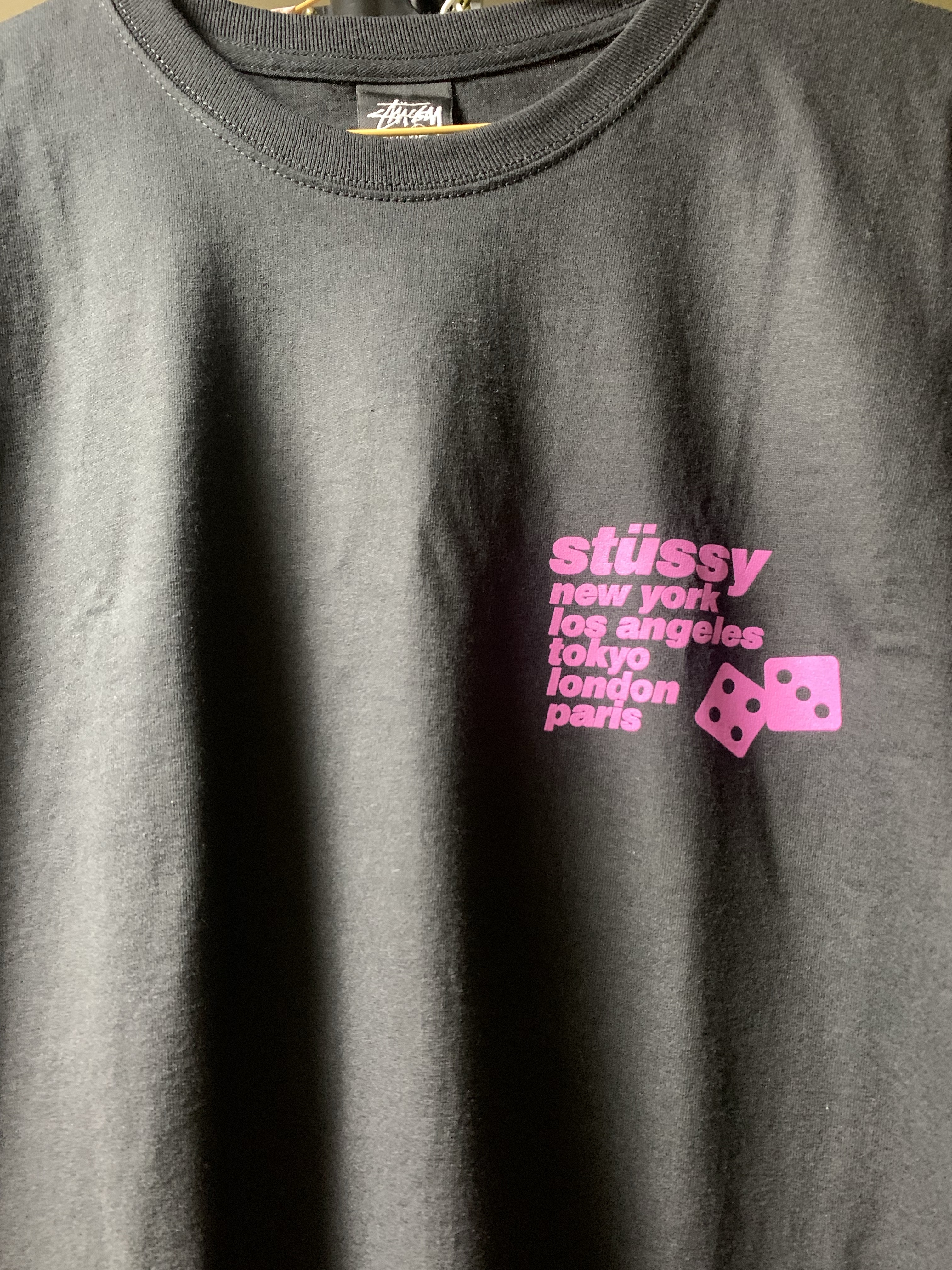 Stussy Silhouette T-Shirt Black 착용 스타일 - 1