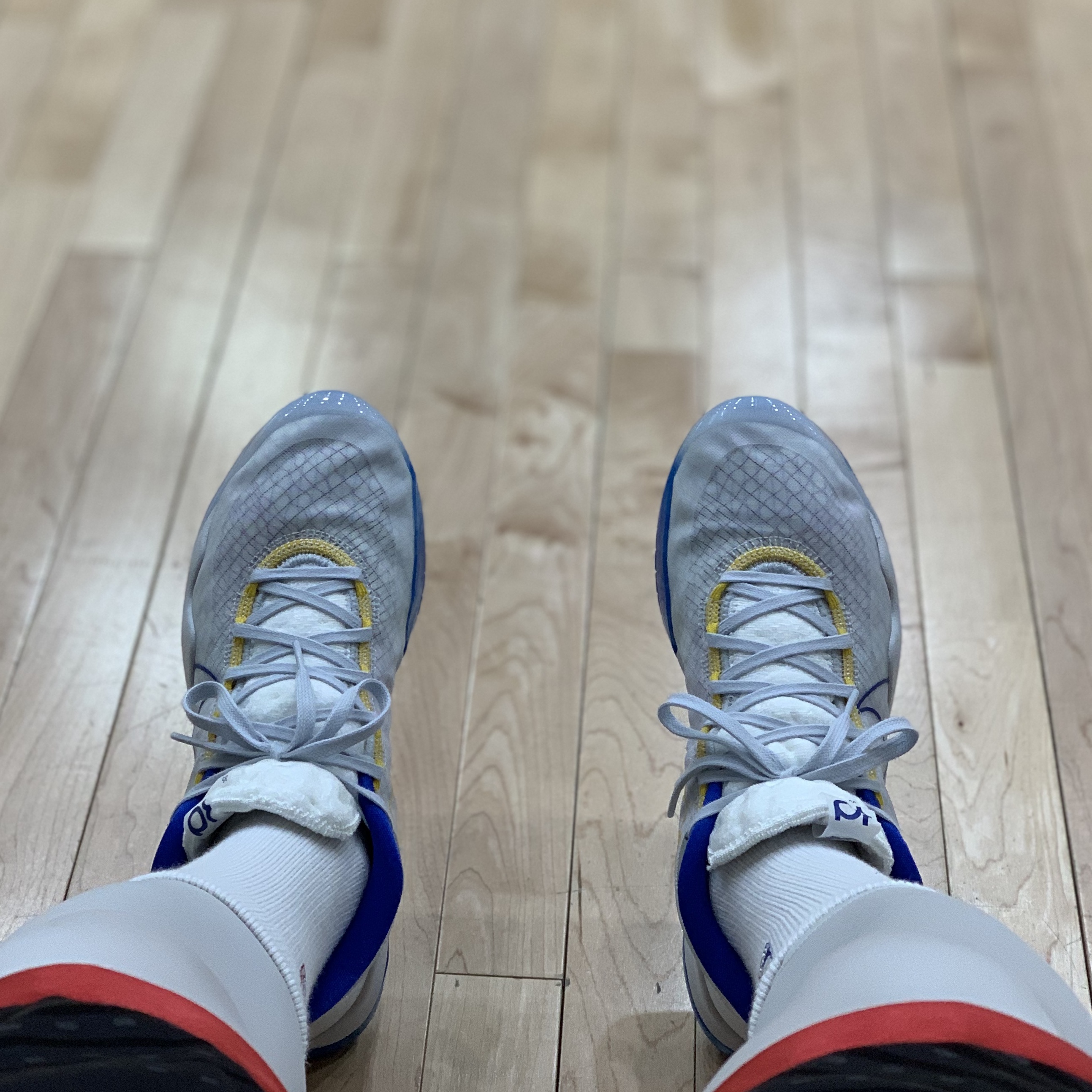 Nike Zoom KD 12 EP Warriors Home 착용 스타일 - 1