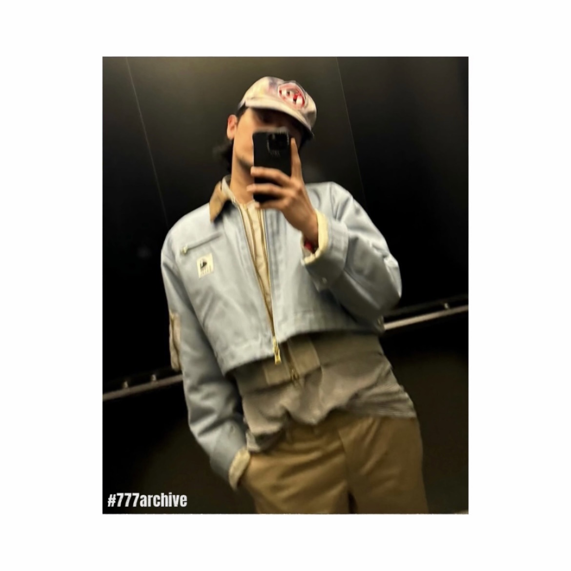 Peaceminusone 5 Panel Ball Cap #2 Mint, Peaceminusone 5 Panel Ball Cap #1 Blue 착용 스타일 - 2