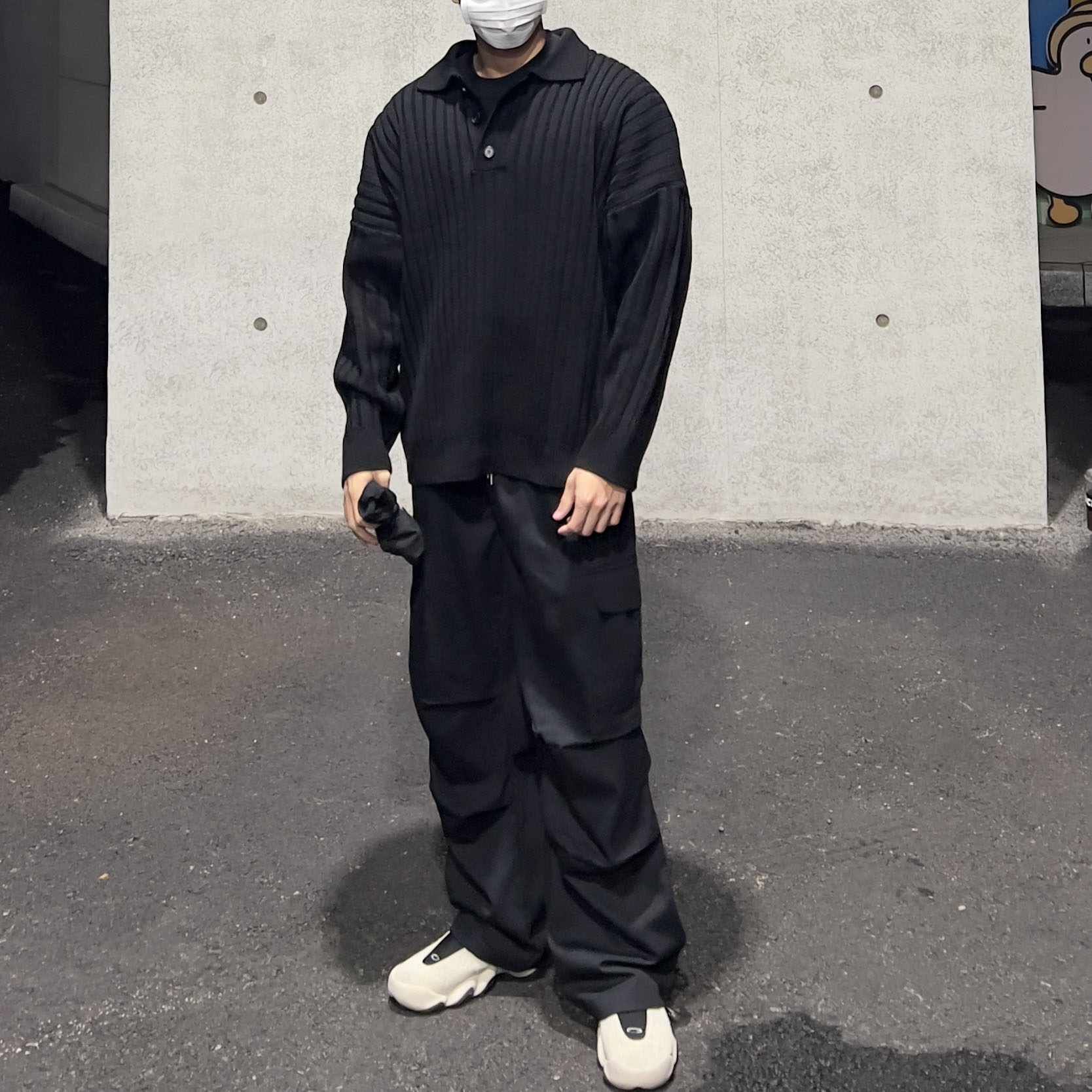 Oakley Factory Team x Brain Dead Flesh Milk Black 착용 스타일 - 1