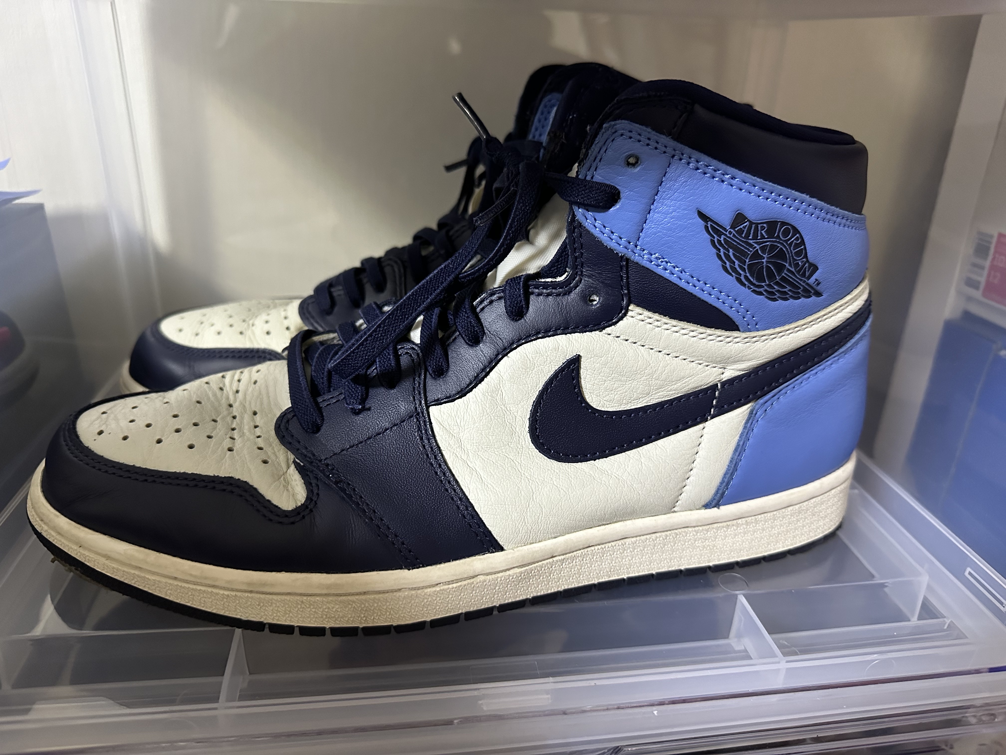 Jordan 1 Retro High Obsidian UNC 착용 스타일