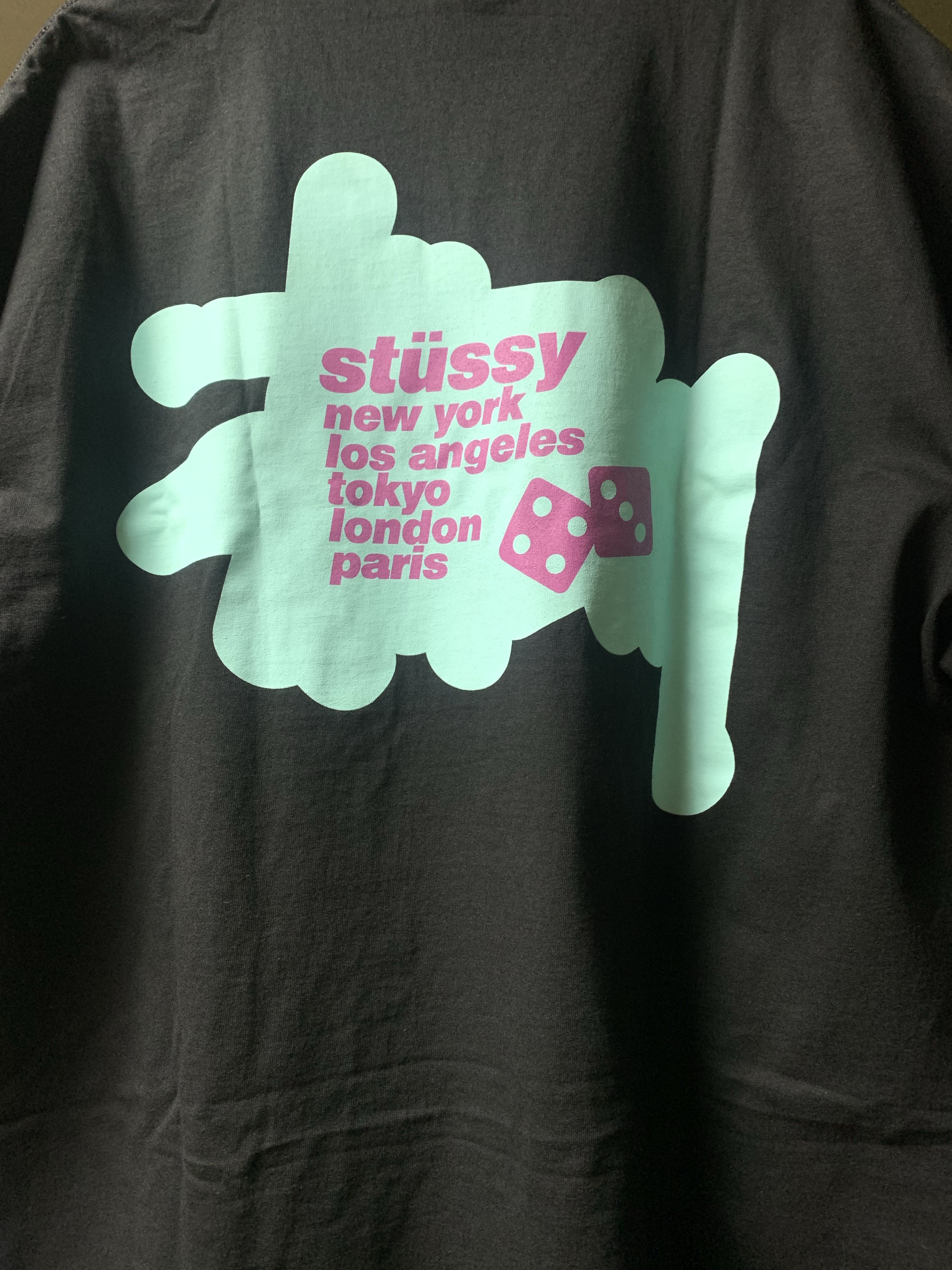Stussy Silhouette T-Shirt Black 착용 스타일 - 2