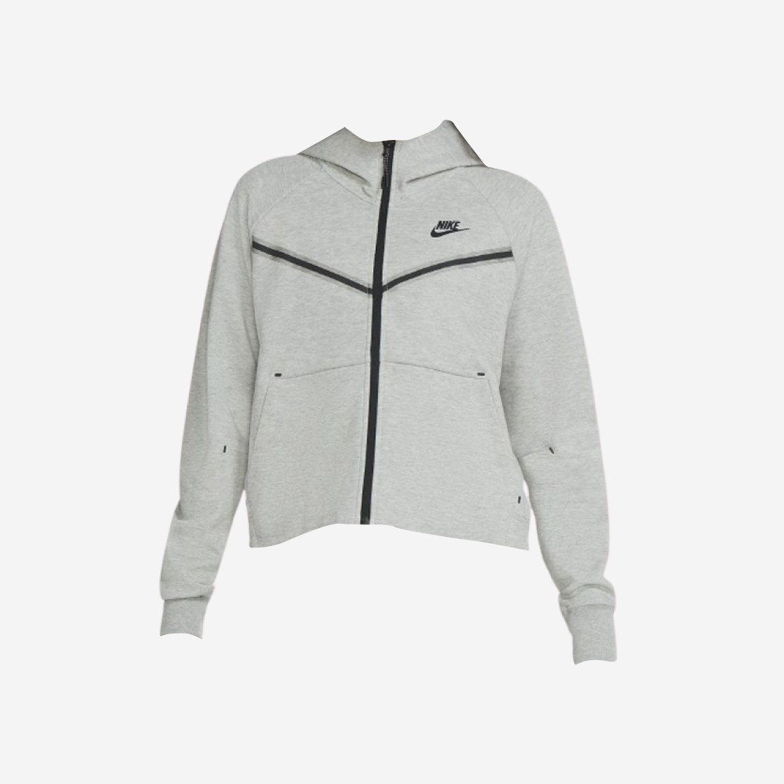 (W) Nike NSW Tech Fleece Windrunner Full Zip Hoodie Grey - Asia 상세 이미지 1