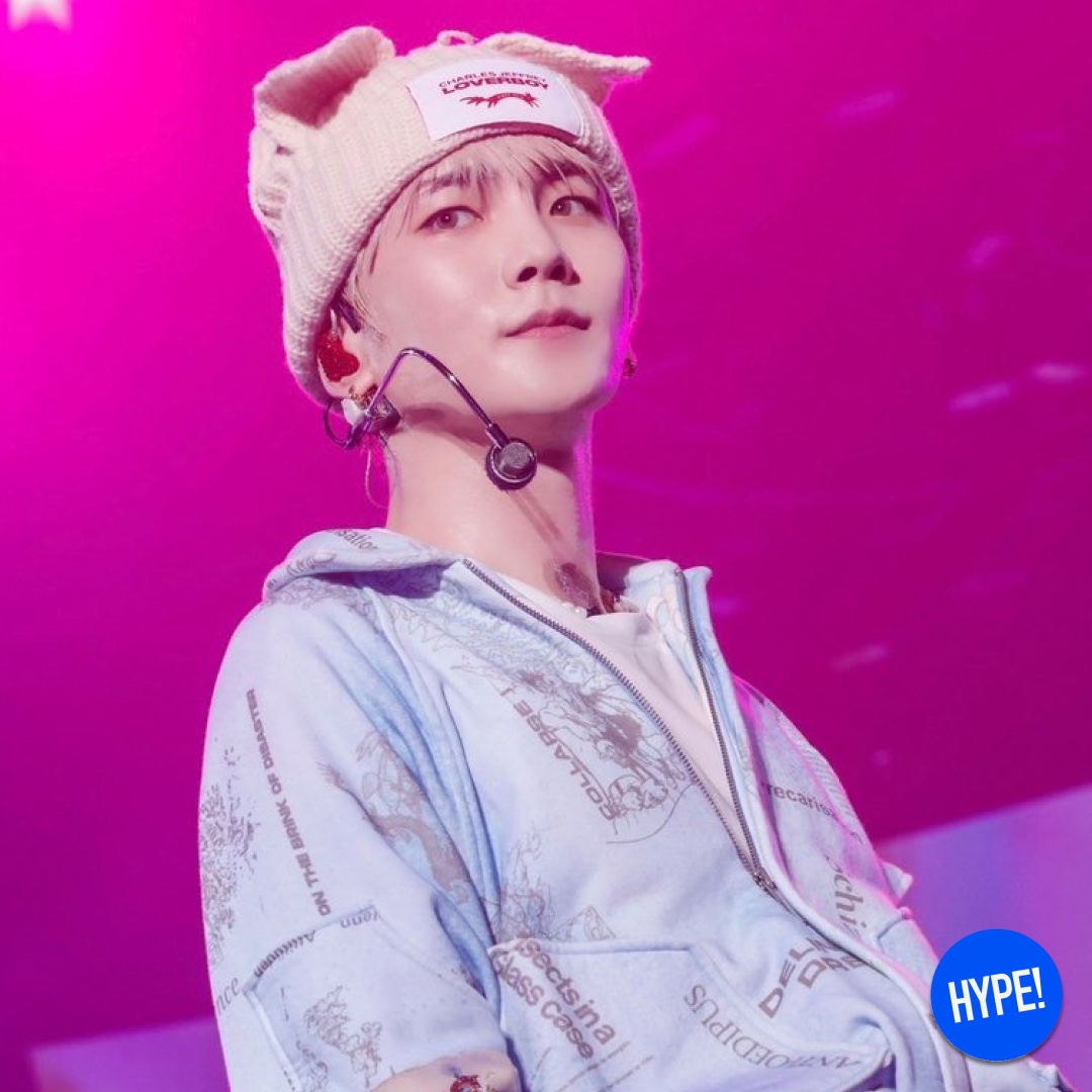 Charles Jeffrey Loverboy Chunky Rabbit Beanie Pink, Charles Jeffrey Loverboy Chunky Rabbit Beanie Ecru 착용 스타일 - 4