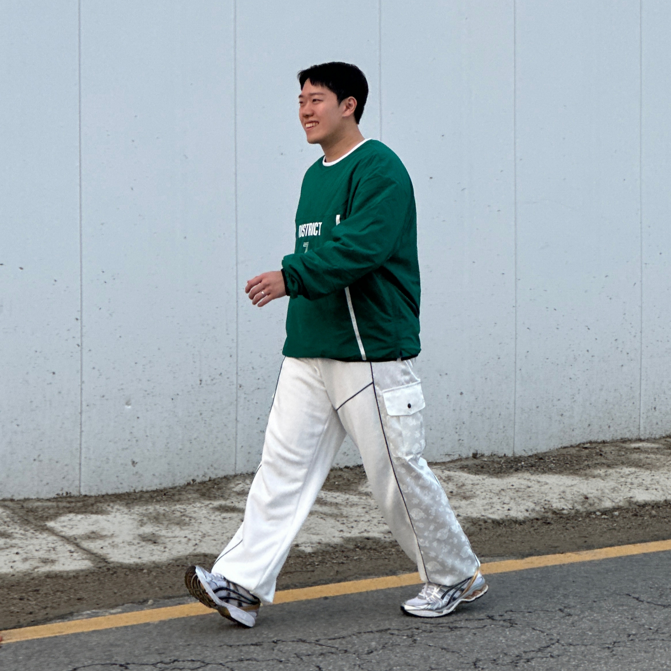 Asics Gel-Kayano 14 White Gold 착용 스타일 - 4