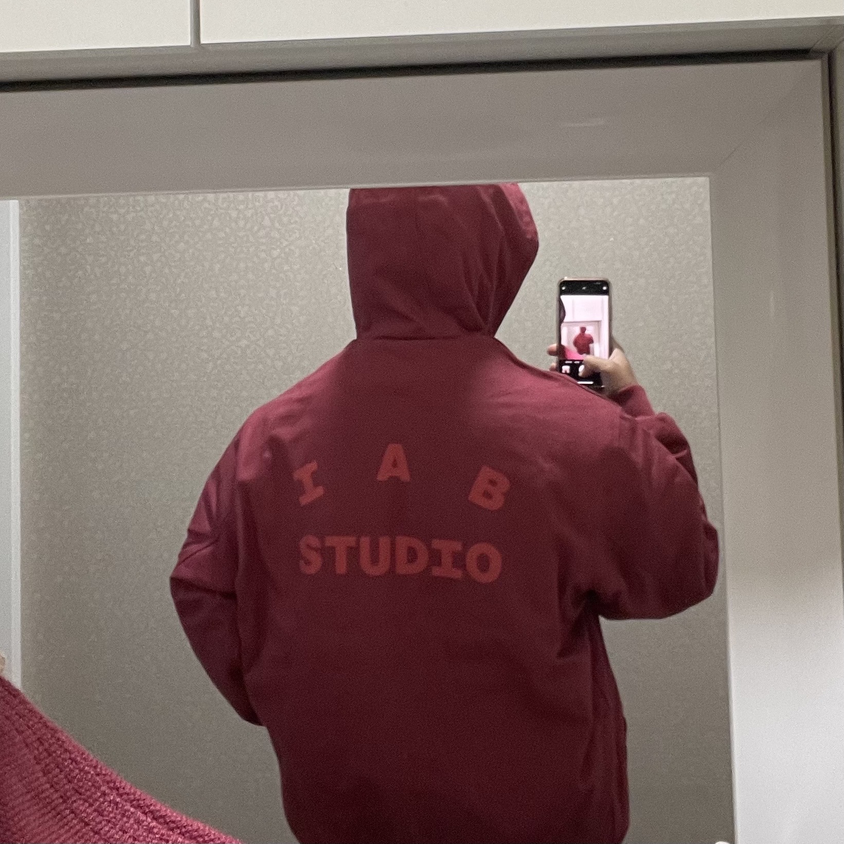 Carhartt WIP x IAB Studio OG Active Jacket Earth Red 착용 스타일 - 3