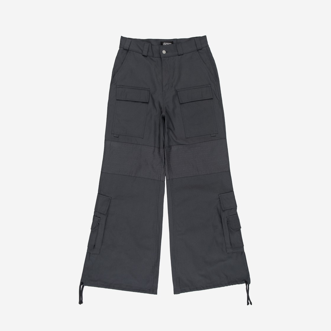 Sundayoffclub Cargo Wide Flare Trousers Charcoal 상세 이미지 1