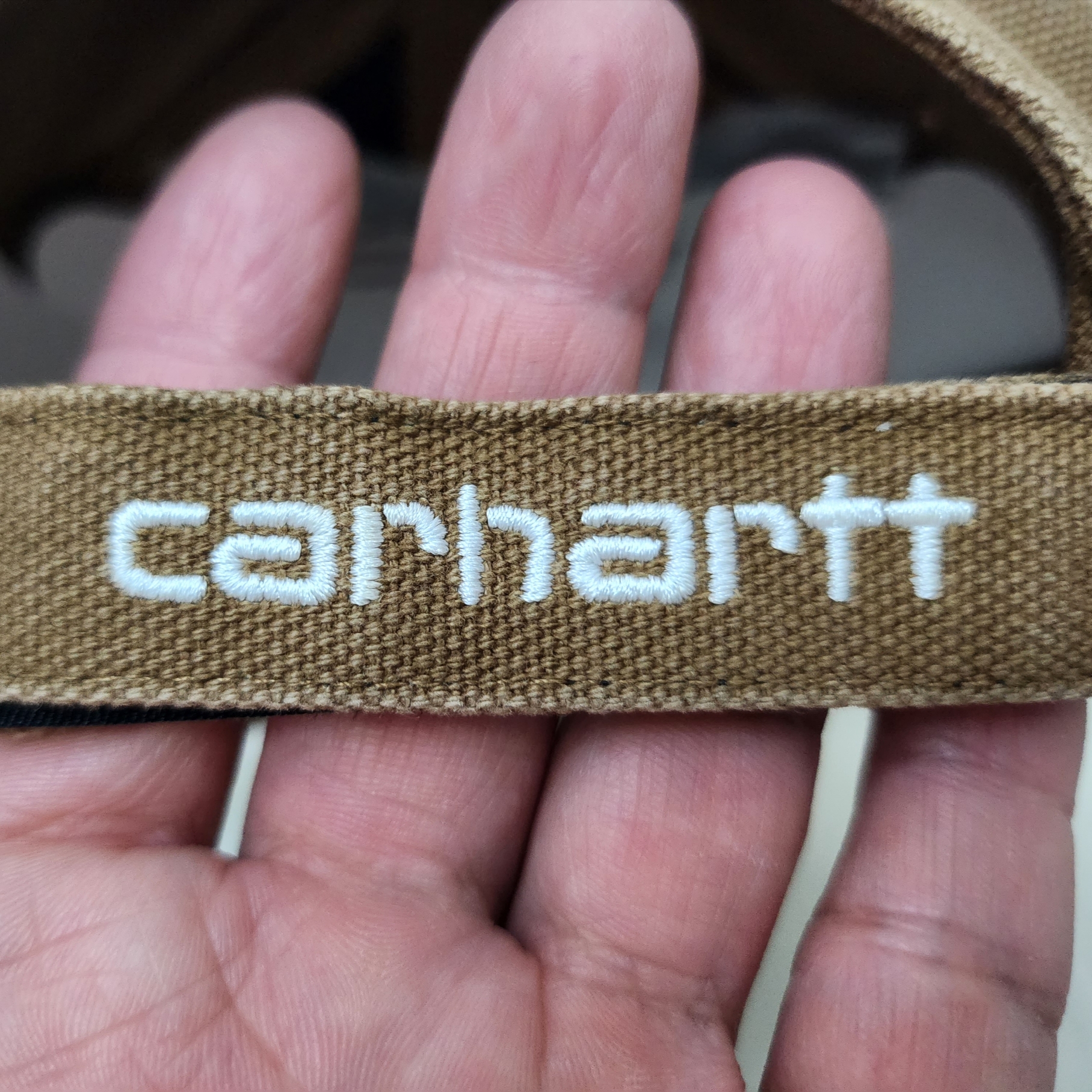 Carhartt WIP x IAB Studio Canvas 6-Panel Cap Hamilton Brown 착용 스타일 - 3