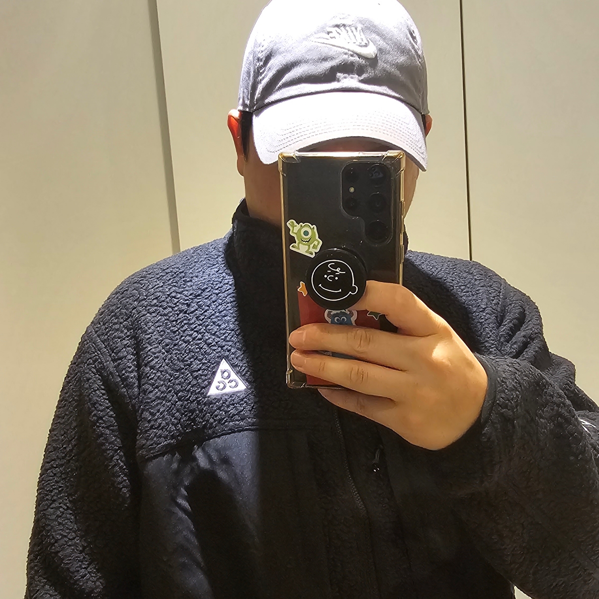 Nike ACG Arctic Wolf Full Zip Top Black Anthracite - Asia 착용 스타일