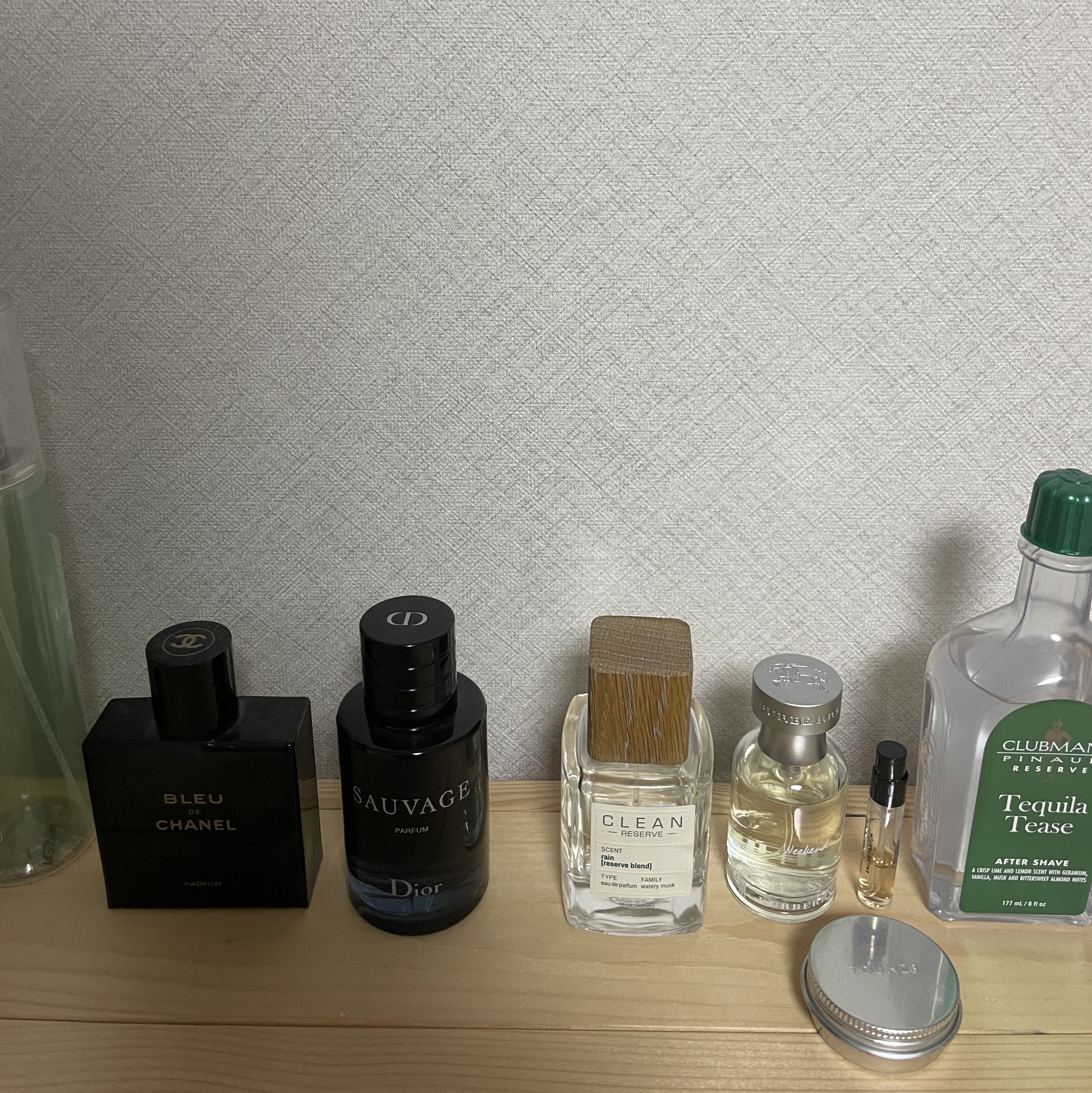 Chanel Bleu De Chanel Parfum 50ml, Dior Sauvage Parfum 60ml 착용 스타일