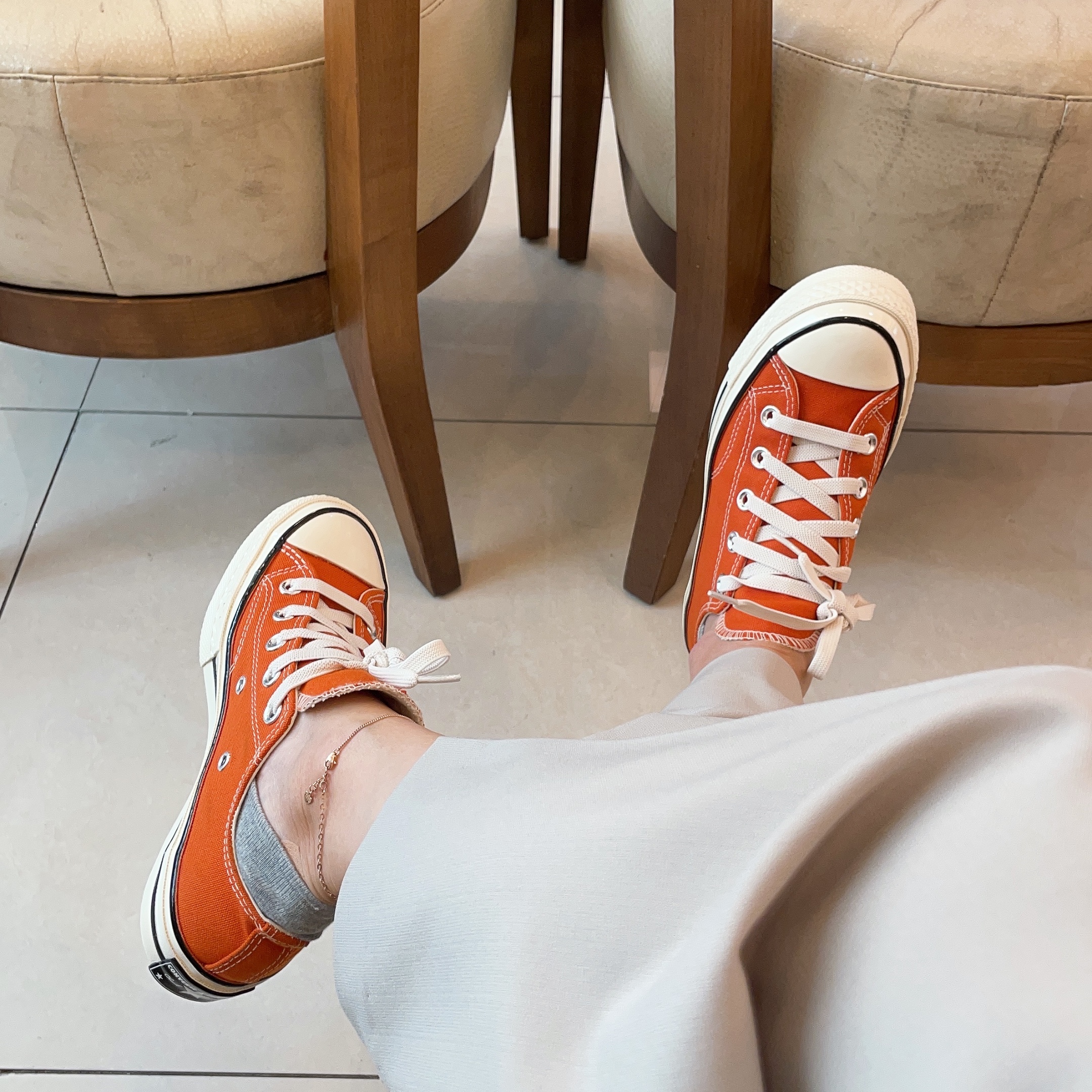 Converse Chuck 70 Ox Seasonal Canvas Fire Pit 착용 스타일 - 2