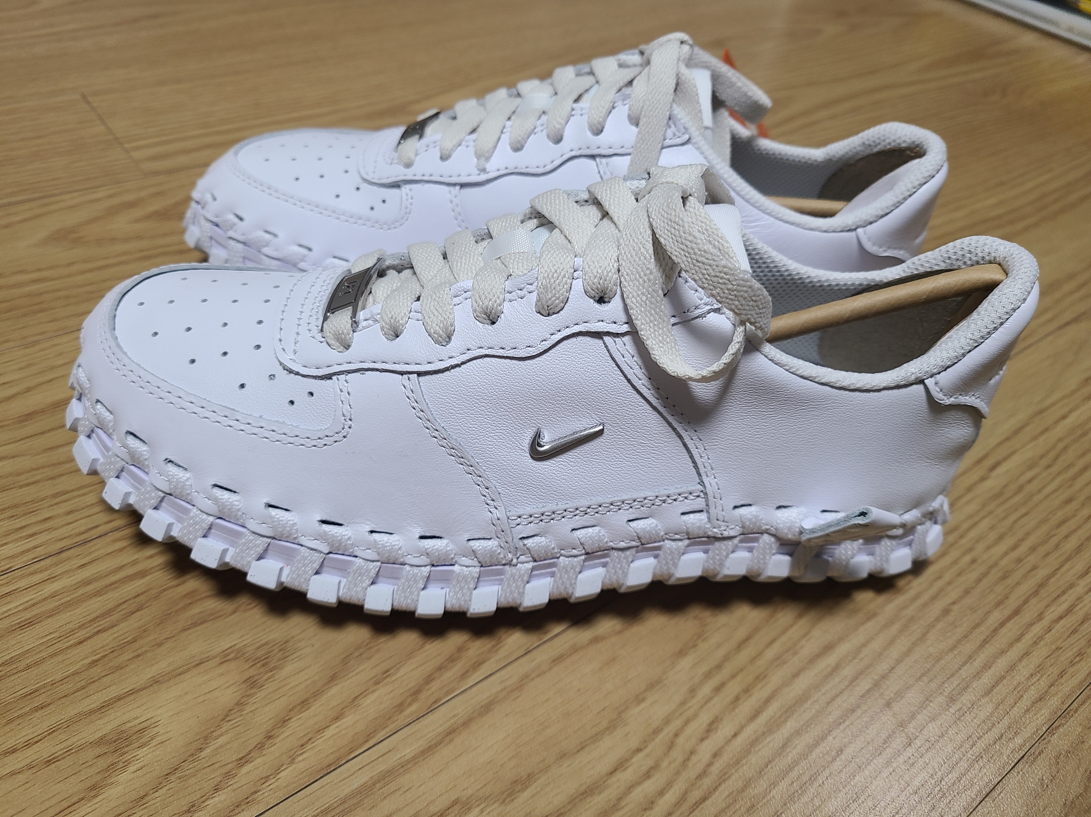 Nike x Jacquemus J Force 1 Low LX SP White 착용 스타일