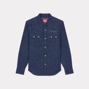 Kenzo x Levi's Denim Genderless Cowboy Shirt Rinse Blue Denim