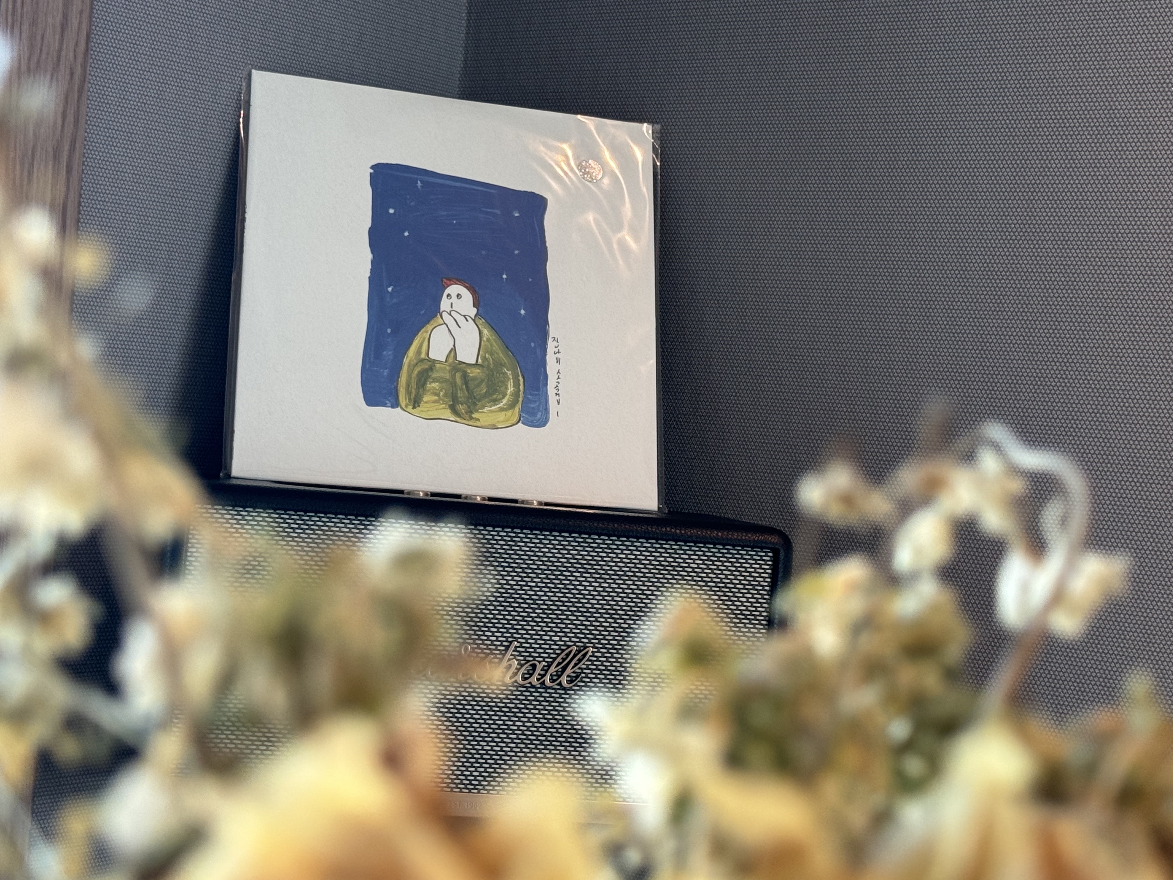 Jannabi's Small Pieces I LP Clear & Blue Splatter Mix 착용 스타일 - 2