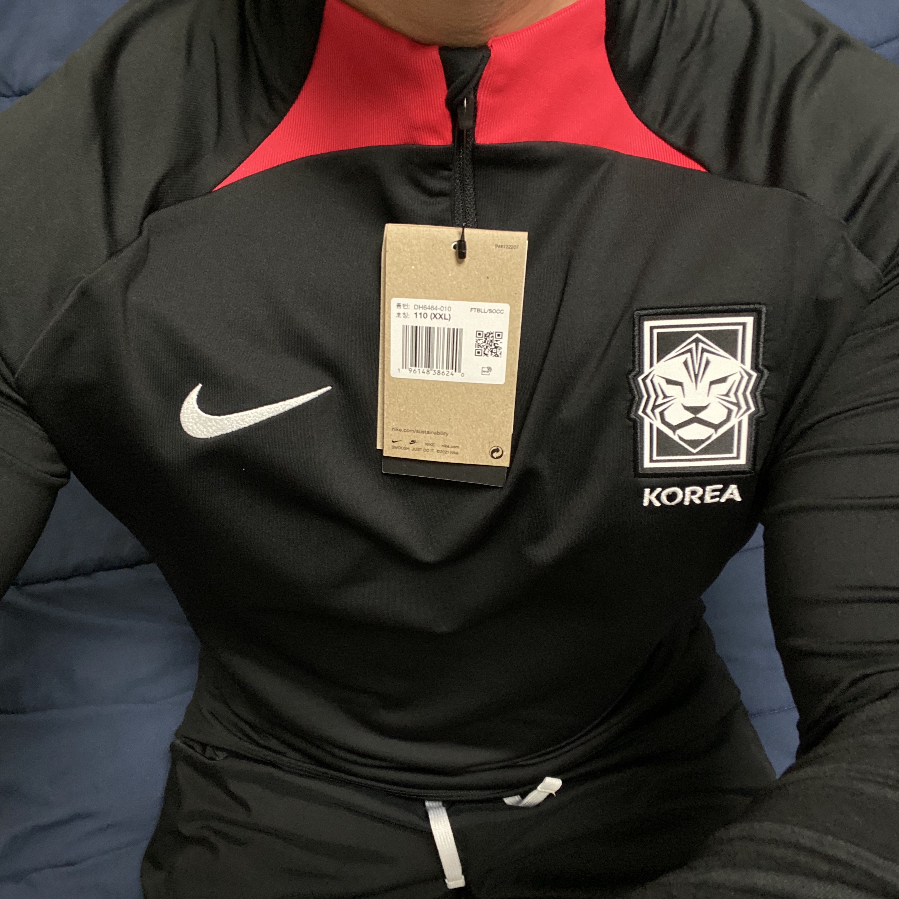 Nike Korea Strike Dri-Fit Soccer Drill Top Black - Asia 착용 스타일 - 2