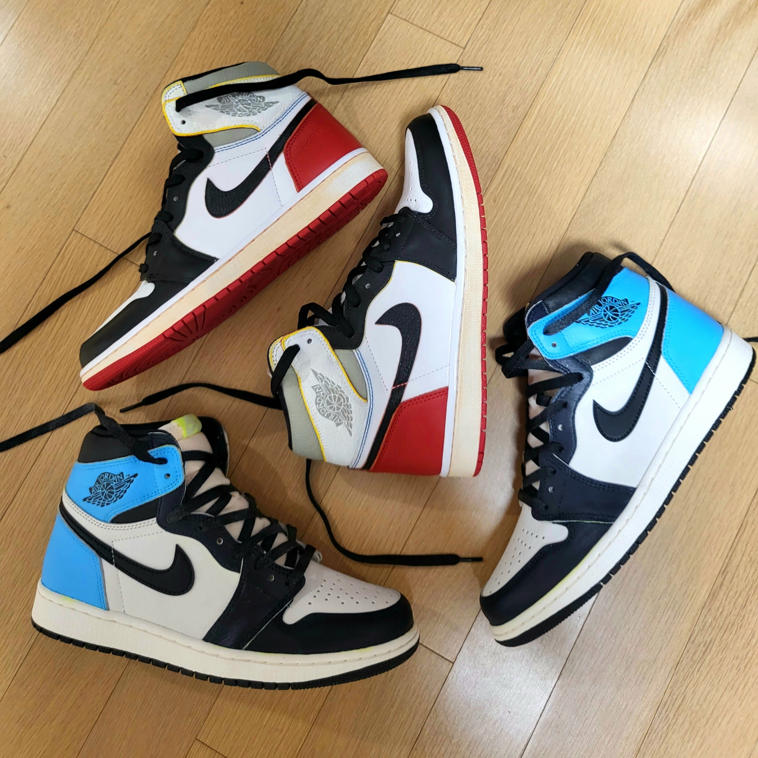 Jordan 1 Retro High OG Heritage, Jordan 1 Retro High OG Volt 착용 스타일 - 2