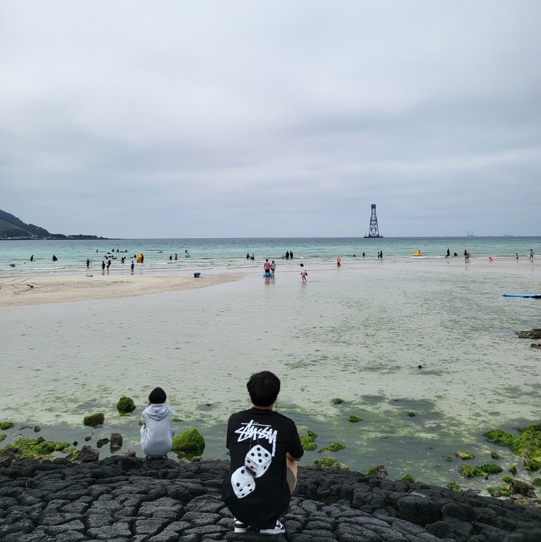 Stussy Fuzzy Dice T-Shirt Black 착용 스타일