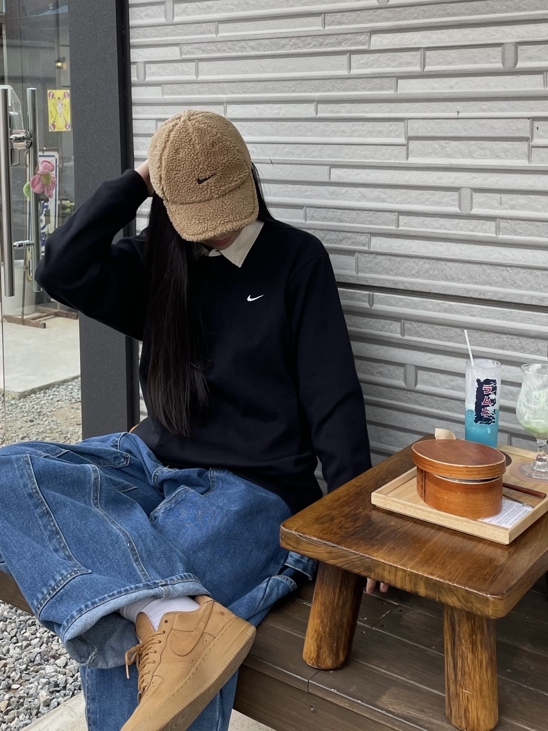 Nike Solo Swoosh Rugby Top Black - Asia, Nike x Supreme Air Force 1 Low Flax 착용 스타일 - 3