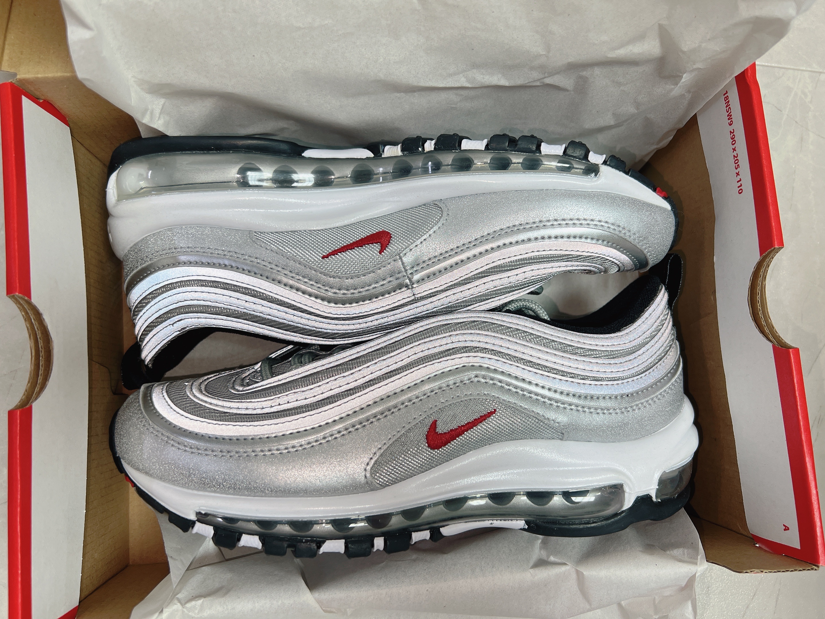 (W) Nike Air Max 97 OG Silver Bullet 2022 착용 스타일