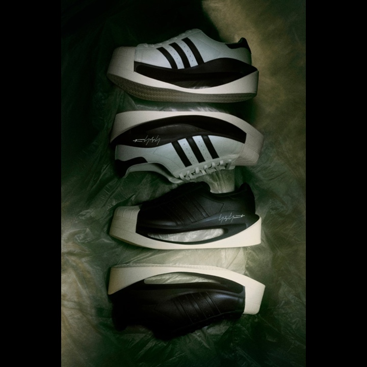 Adidas Superstar 82 Black White, Y-3 Hicho Core White Cream White 착용 스타일 - 2