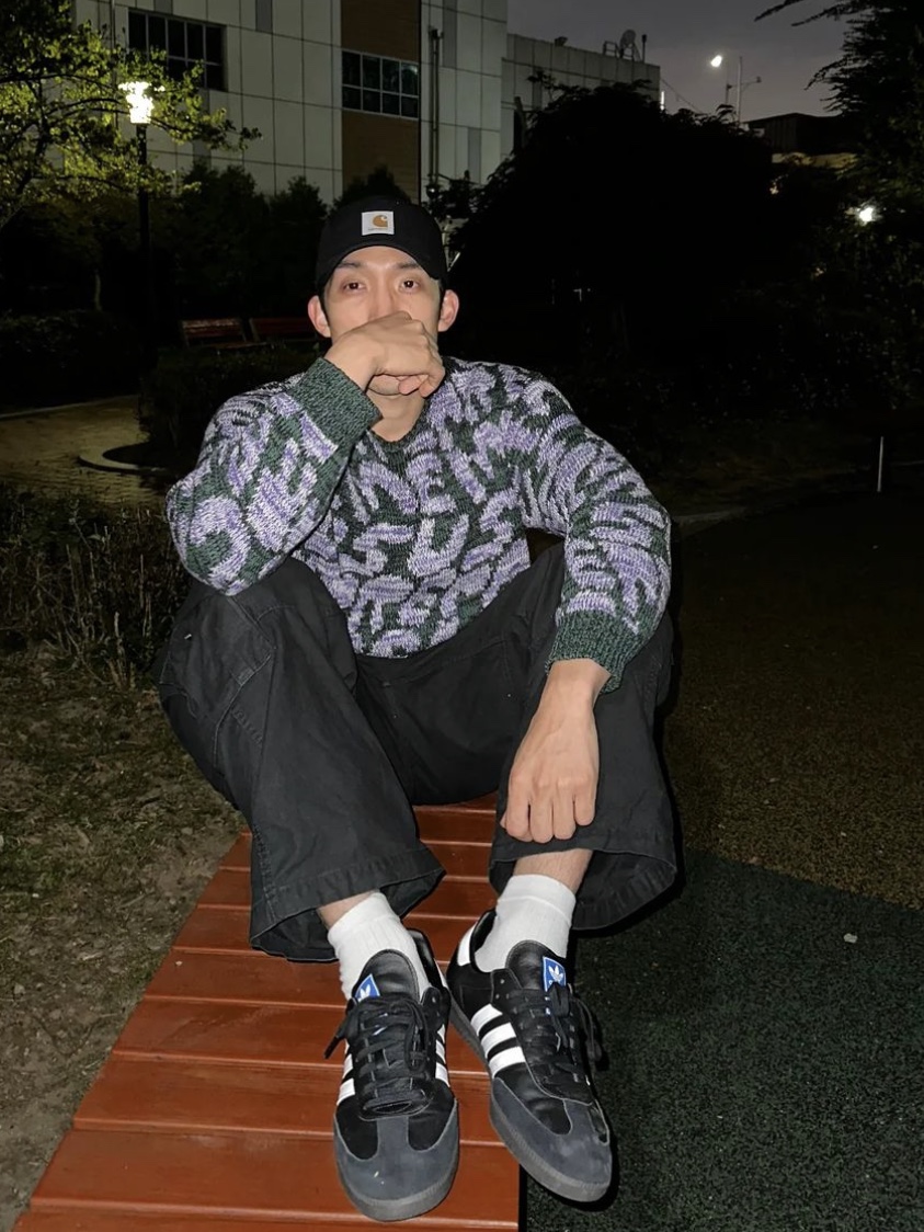 Adidas Samba OG Black White Gum 착용 스타일