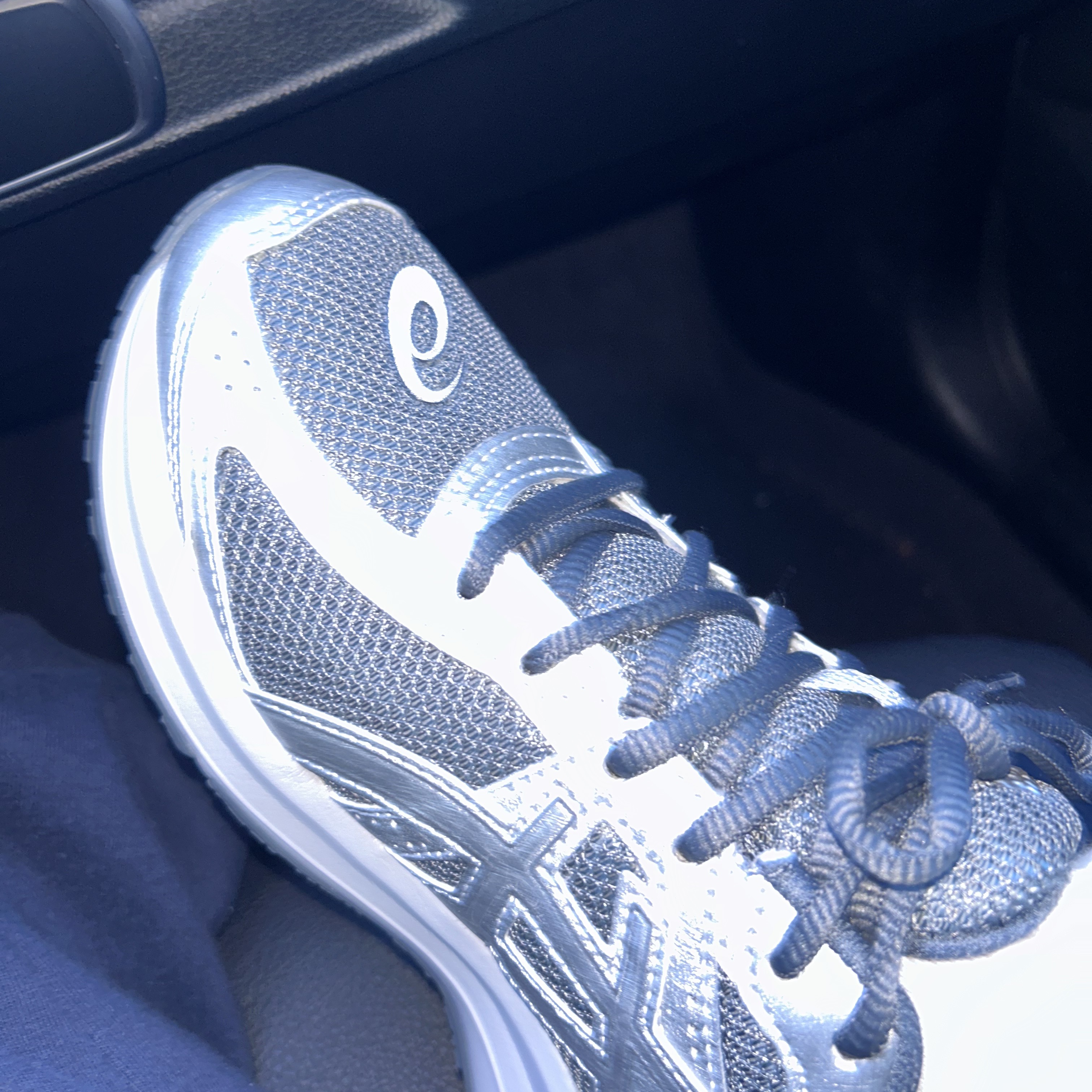 Asics Jog 100 S SMU Sheet Rock Pure Silver - 2E Wide 착용 스타일 - 2