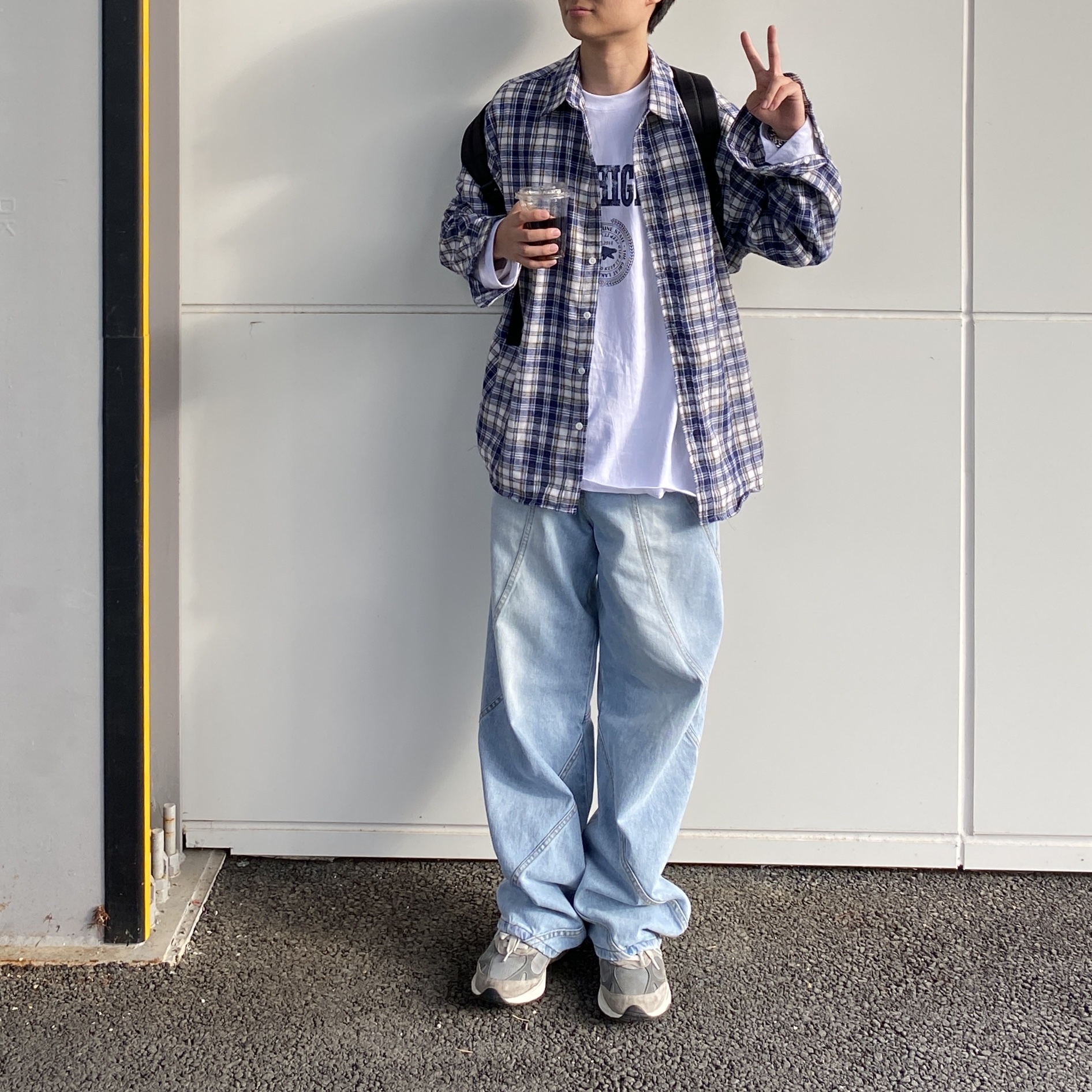CDG Backpack Black, New Balance 993 Made in USA Grey - D Standard 착용 스타일 - 5