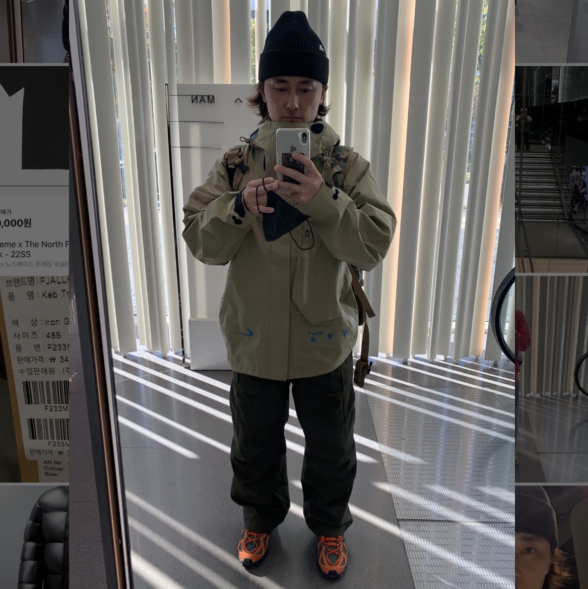Nike NRG ACG Cuffed Beanie Black, New Balance x Joe Freshgoods Beneath the Surface 610 Lil Swamps Orange 착용 스타일