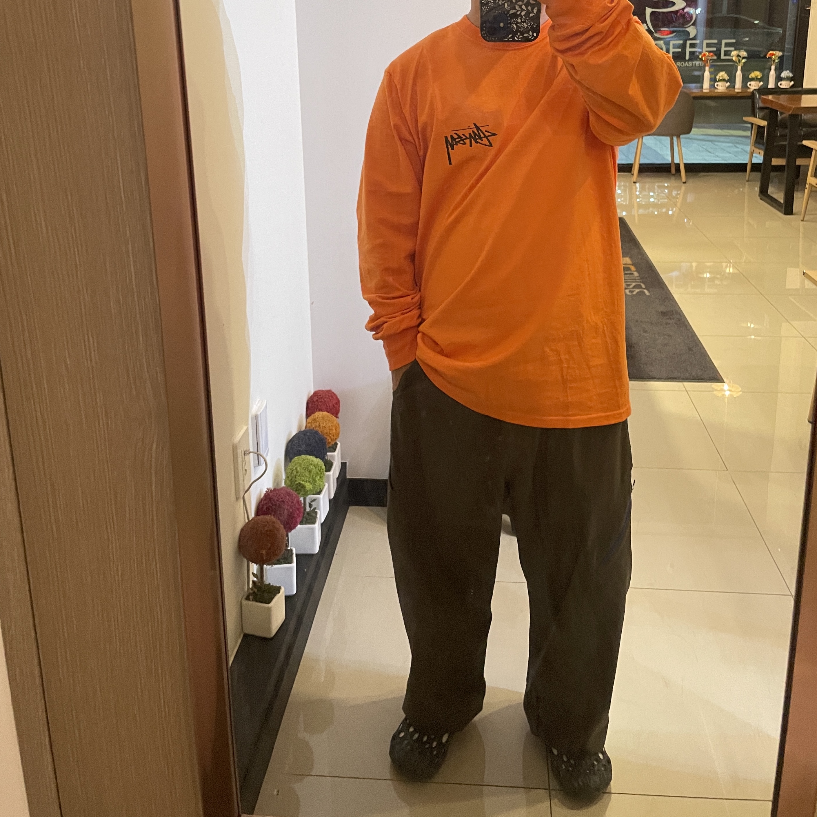Sansan Gear Welding Pants Brown - 23SS, Stussy Gold Lion LS T-Shirt Coral 착용 스타일