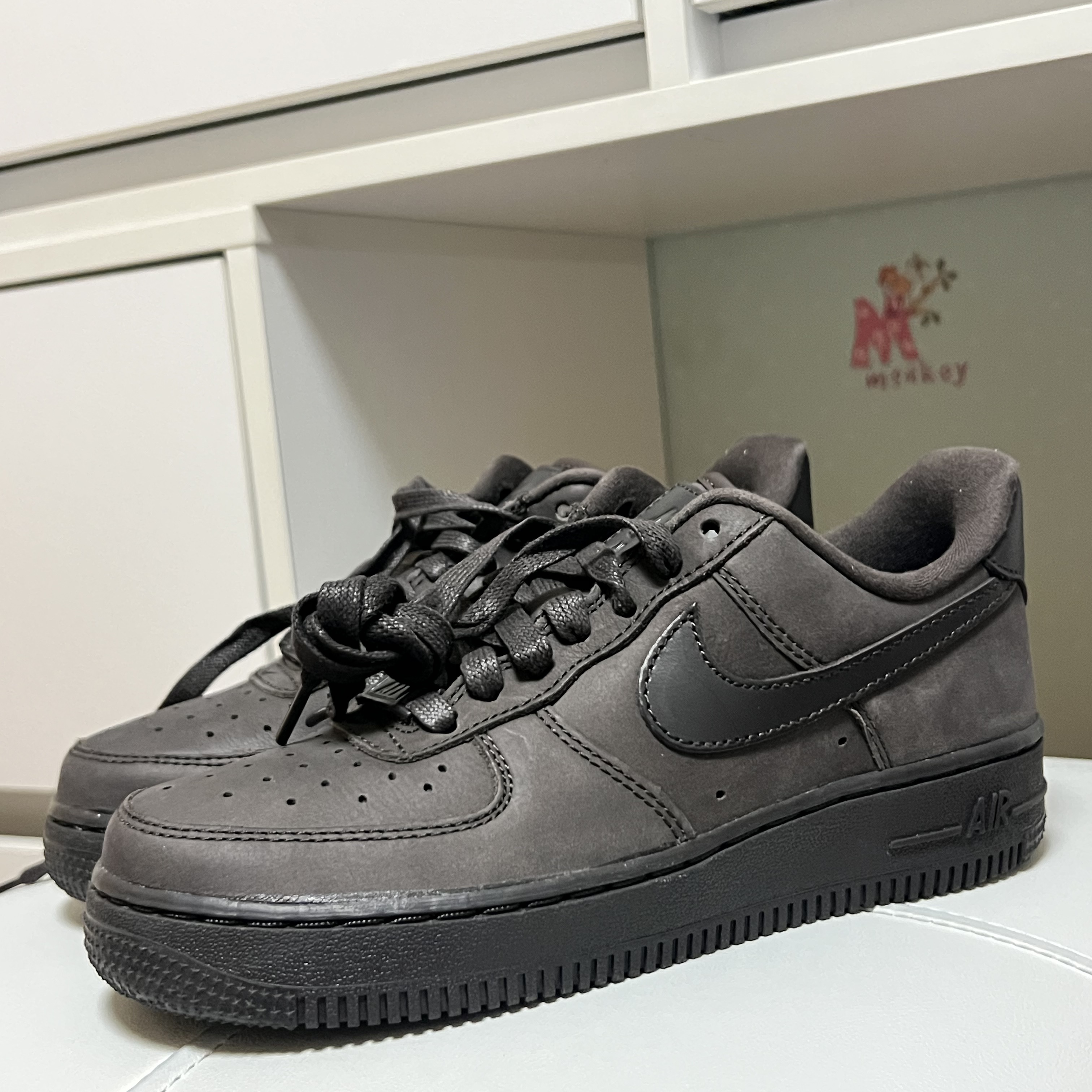 (W) Nike Air Force 1 PRM MF Velvet Brown 착용 스타일 - 1