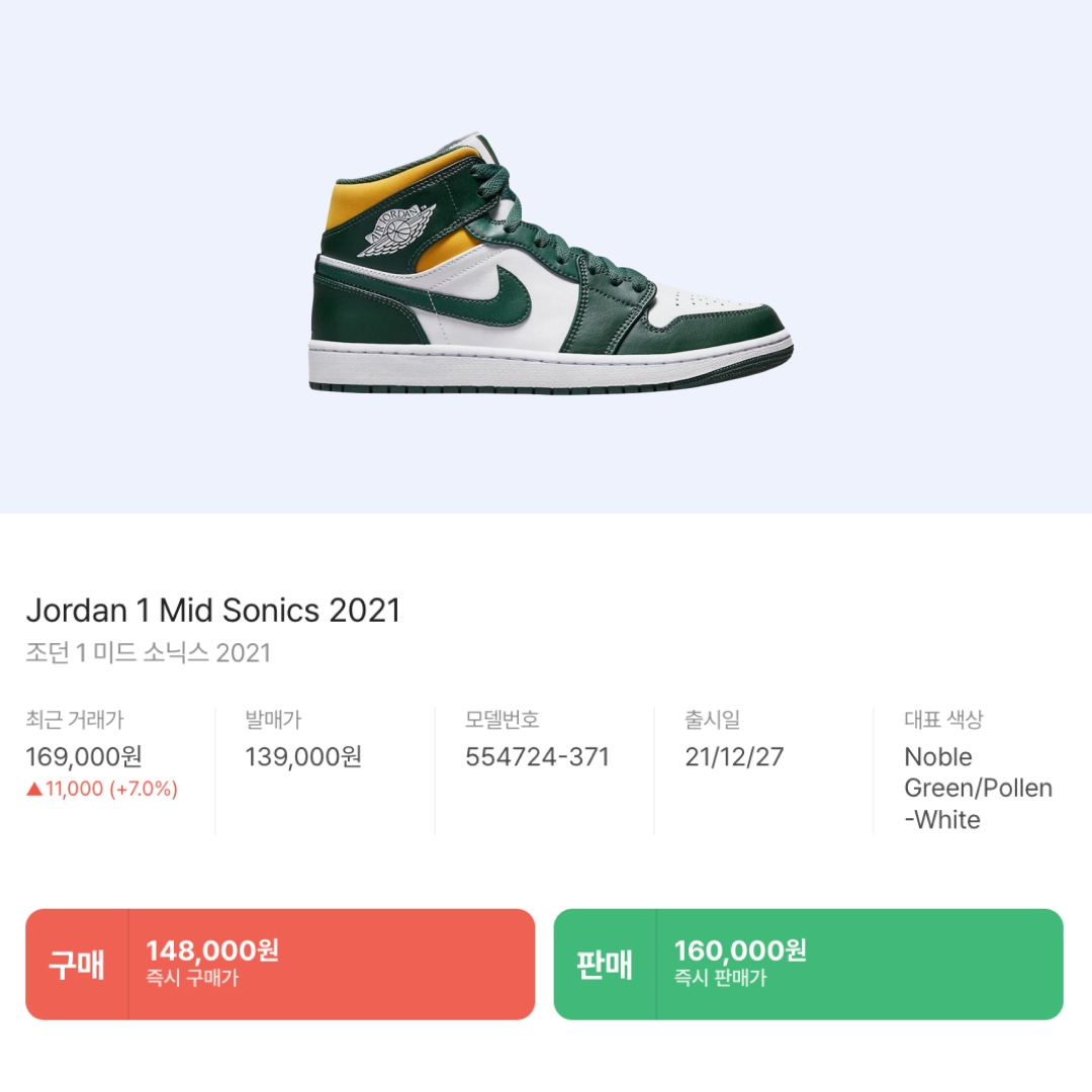 Jordan 1 Mid Sonics 2021, Jordan 1 Low Golf Chicago 착용 스타일 - 8