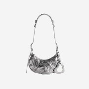 Balenciaga Le Cagole XS Shoulder Bag Metallized Silver