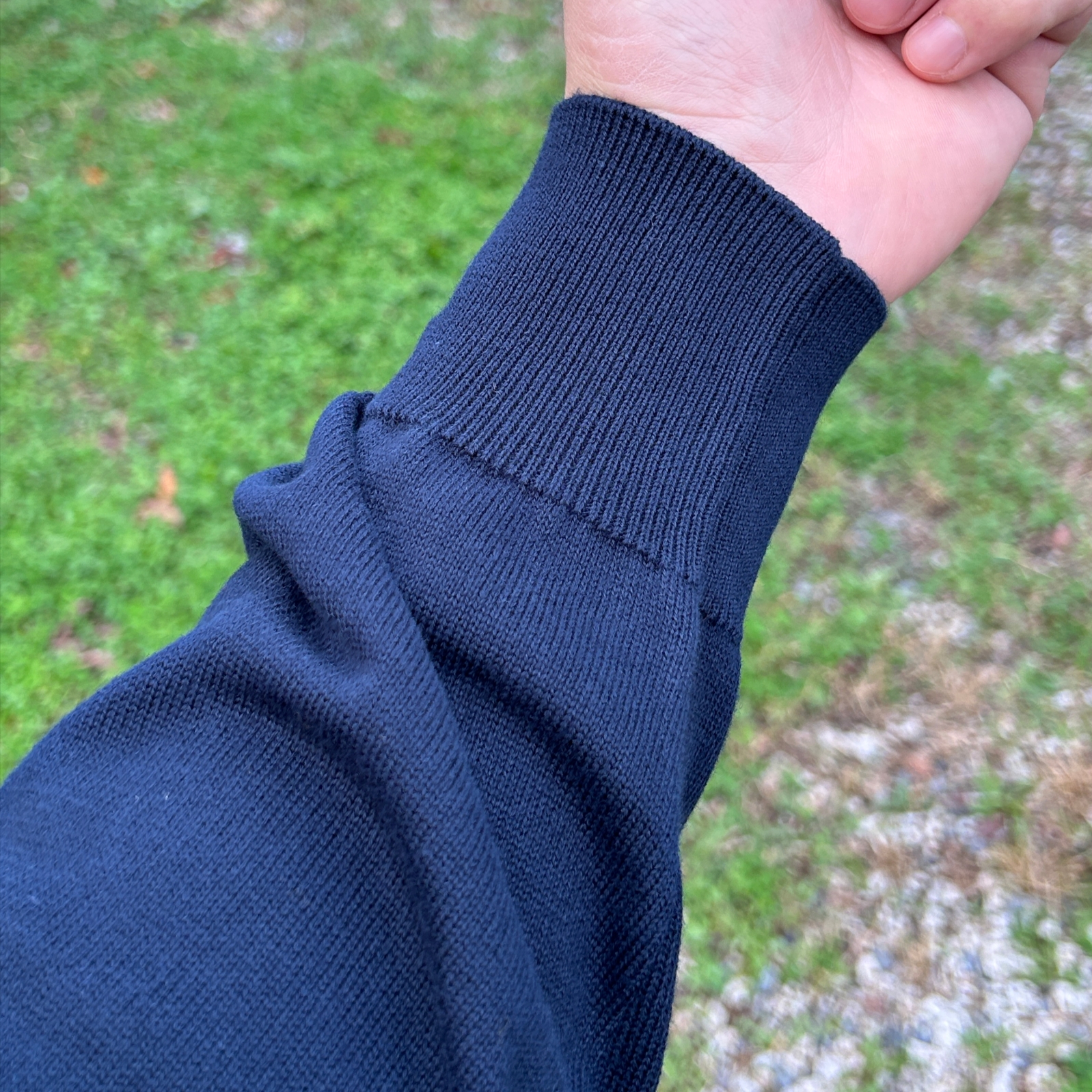 Stone Island 540B2 Soft Cotton Crewneck Knit Navy Blue - 23SS 착용 스타일 - 3