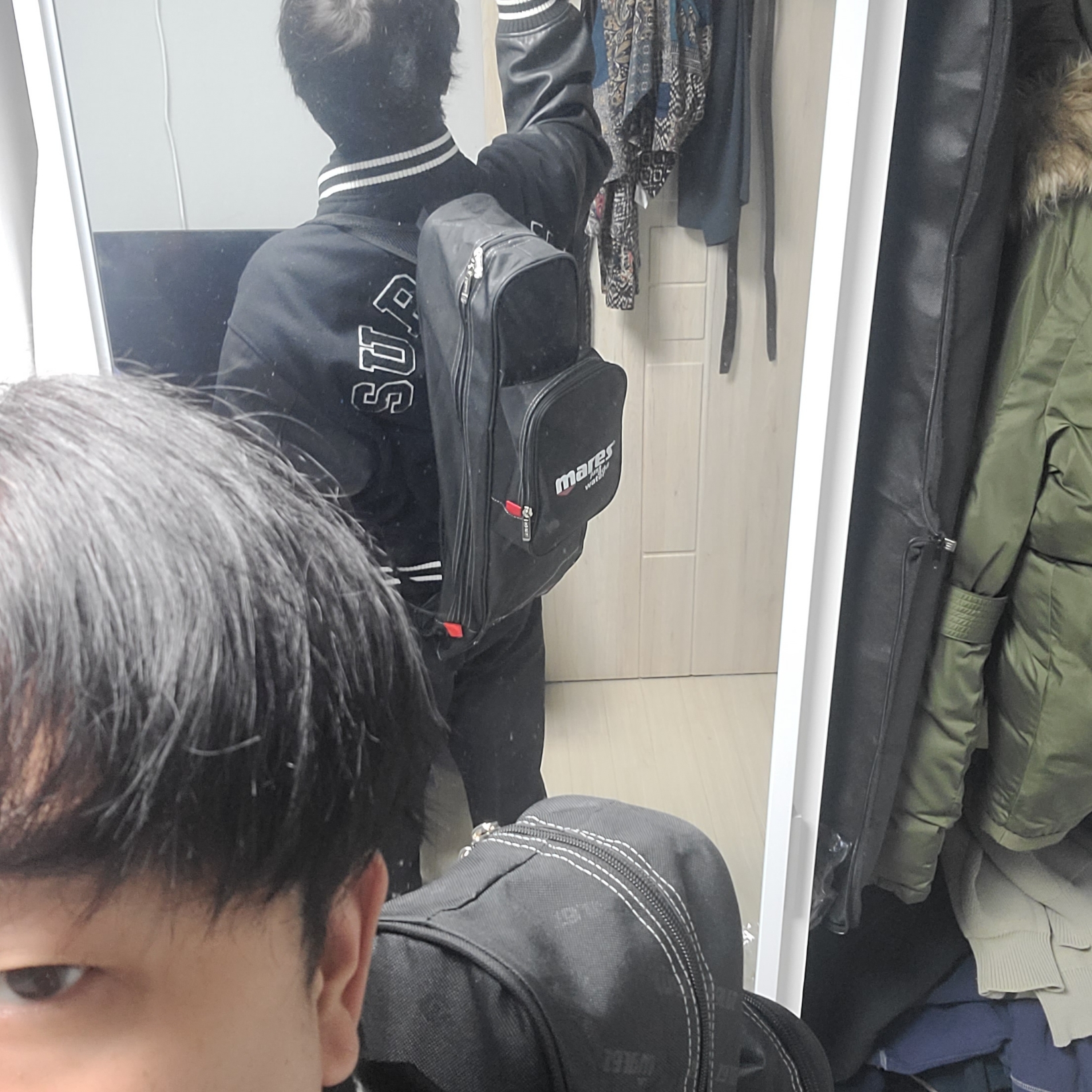 Supreme Tiger Varsity Jacket Black - 23FW 착용 스타일 - 2