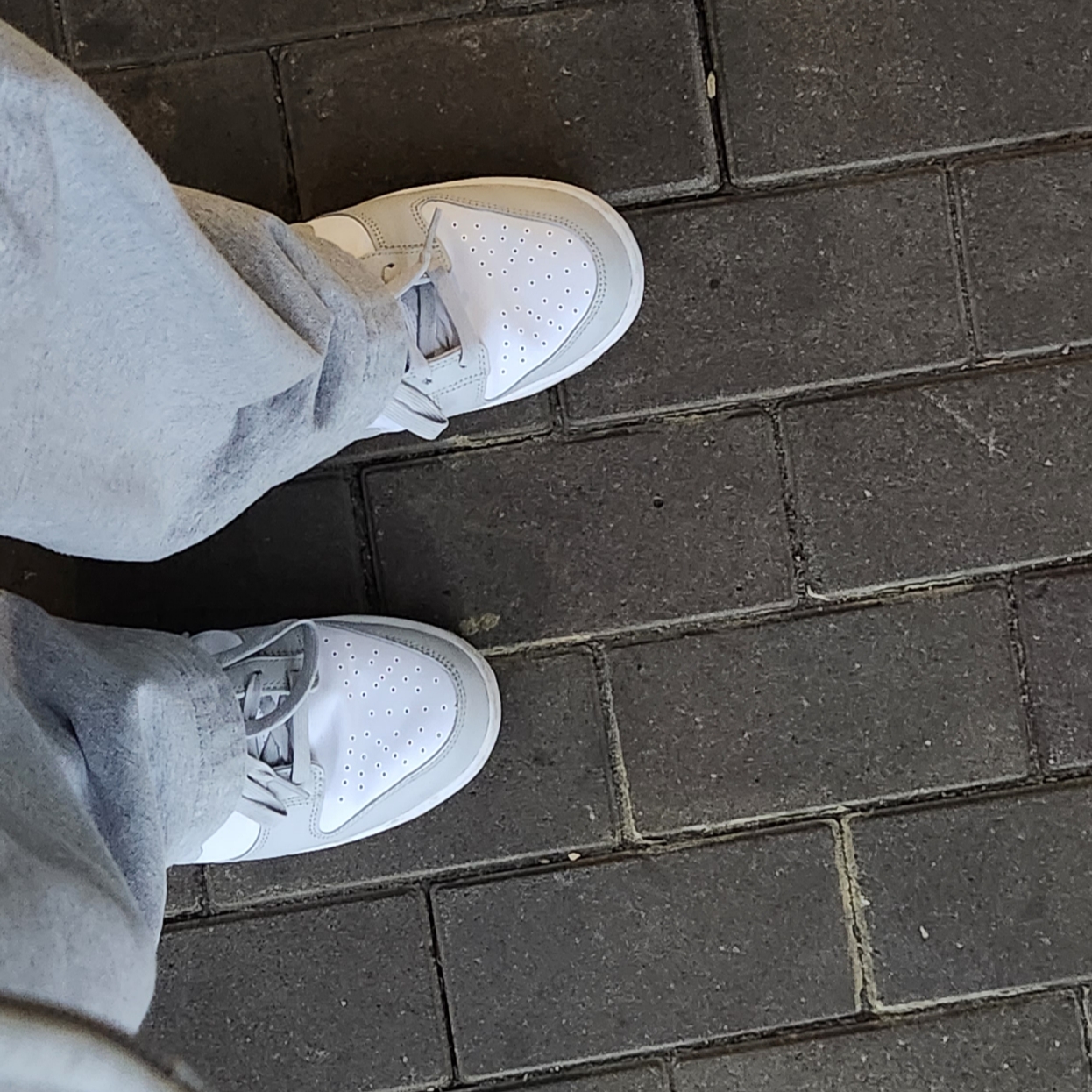 Nike Dunk Low Retro Grey Fog 착용 스타일