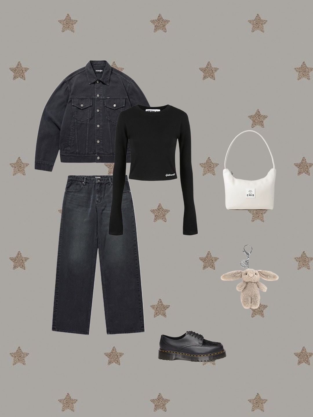 Stussy Metal Dice Keychain Silver, Supreme Small Box Ribbed Sweater Tan - 23FW 착용 스타일 - 5