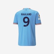 Puma Manchester City 2022/23 Home Jersey Team Light Blue Erling Haaland (UCL Full Marking Ver.)