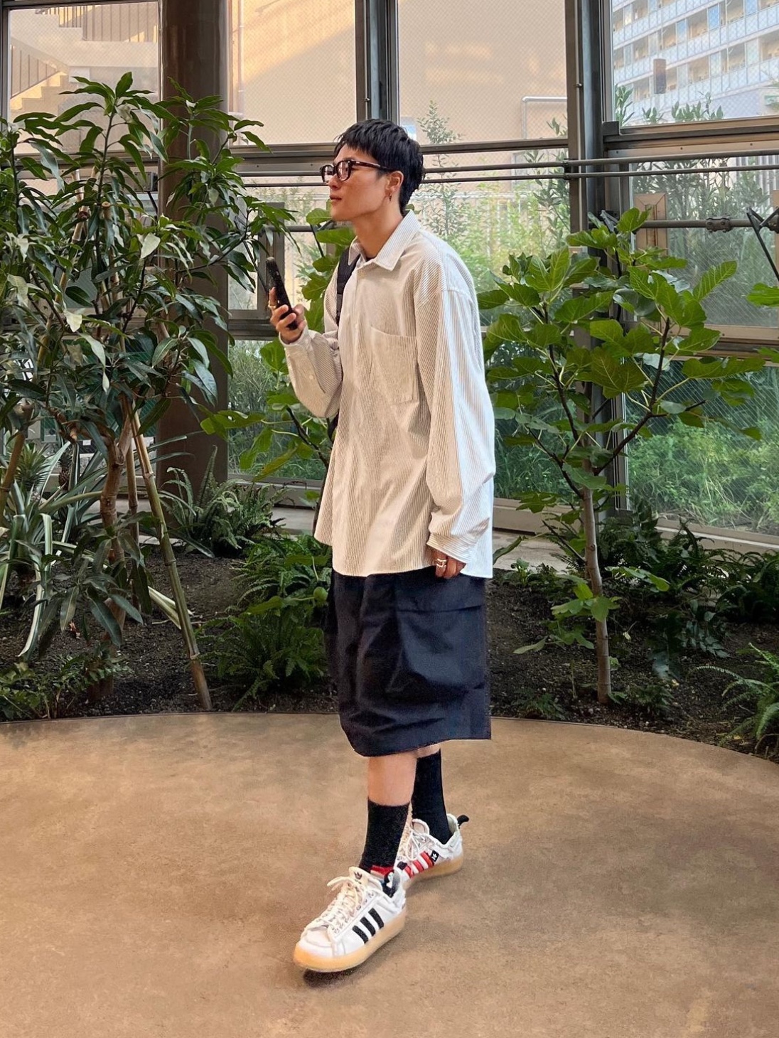 Adidas x Song for the Mute Campus 80s Bliss Core Black 착용 스타일 - 3