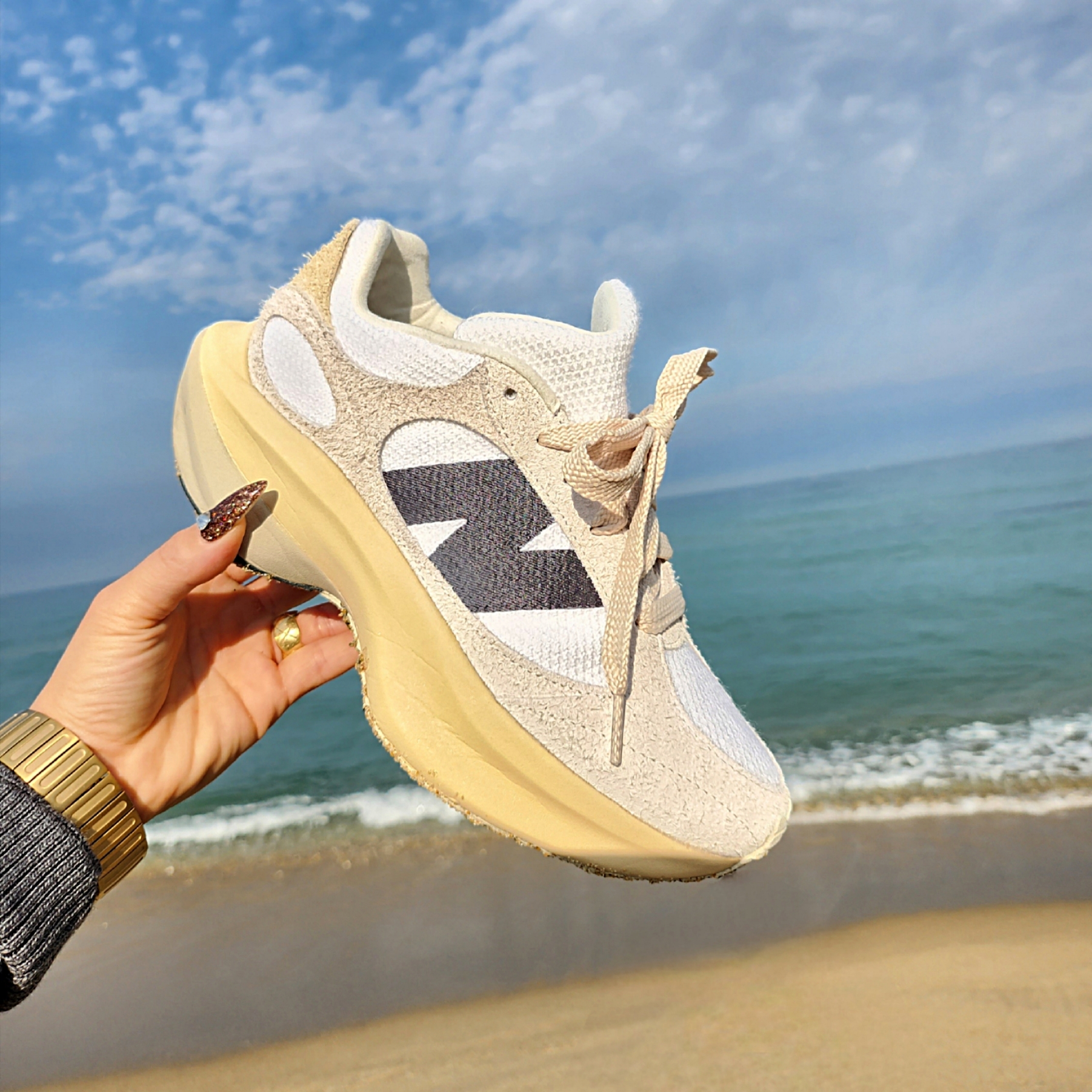 New Balance WRPD Runner Sea Salt 착용 스타일