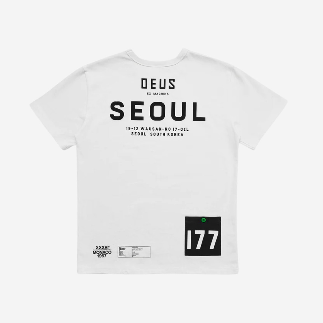 Deus Ex Machina MW Seoul Address T-Shirt Vintage White 상세 이미지 2